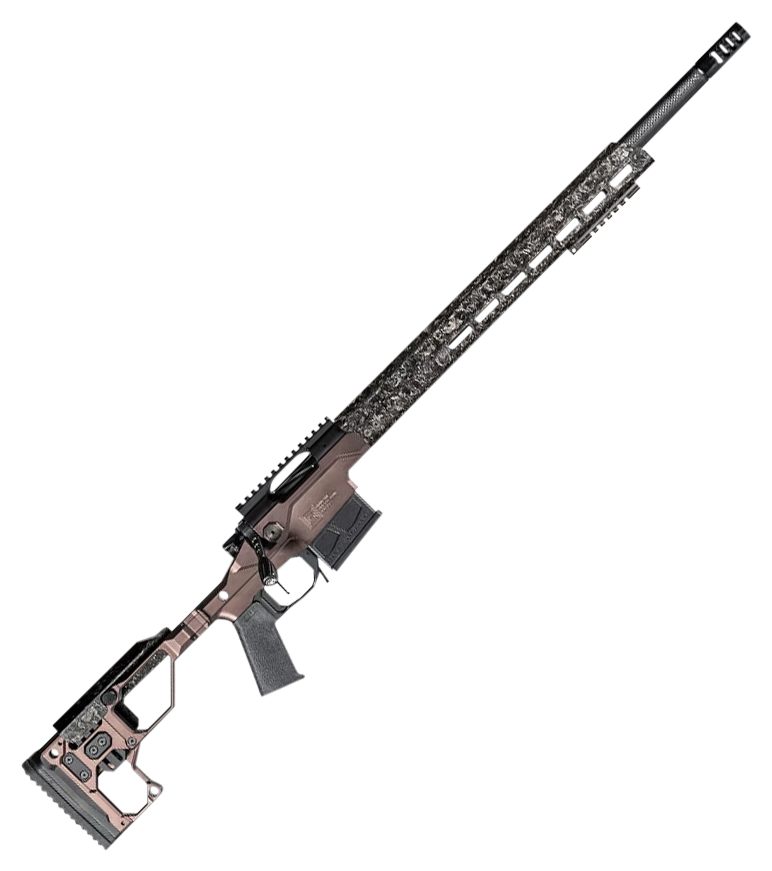 Image of Christensen Arms Modern Precision Bolt-Action Rifle - 6.5 Creedmoor - 16″ - Carbon Fiber FFT/Blk Nitride - Folding Adj Dsrt Brn