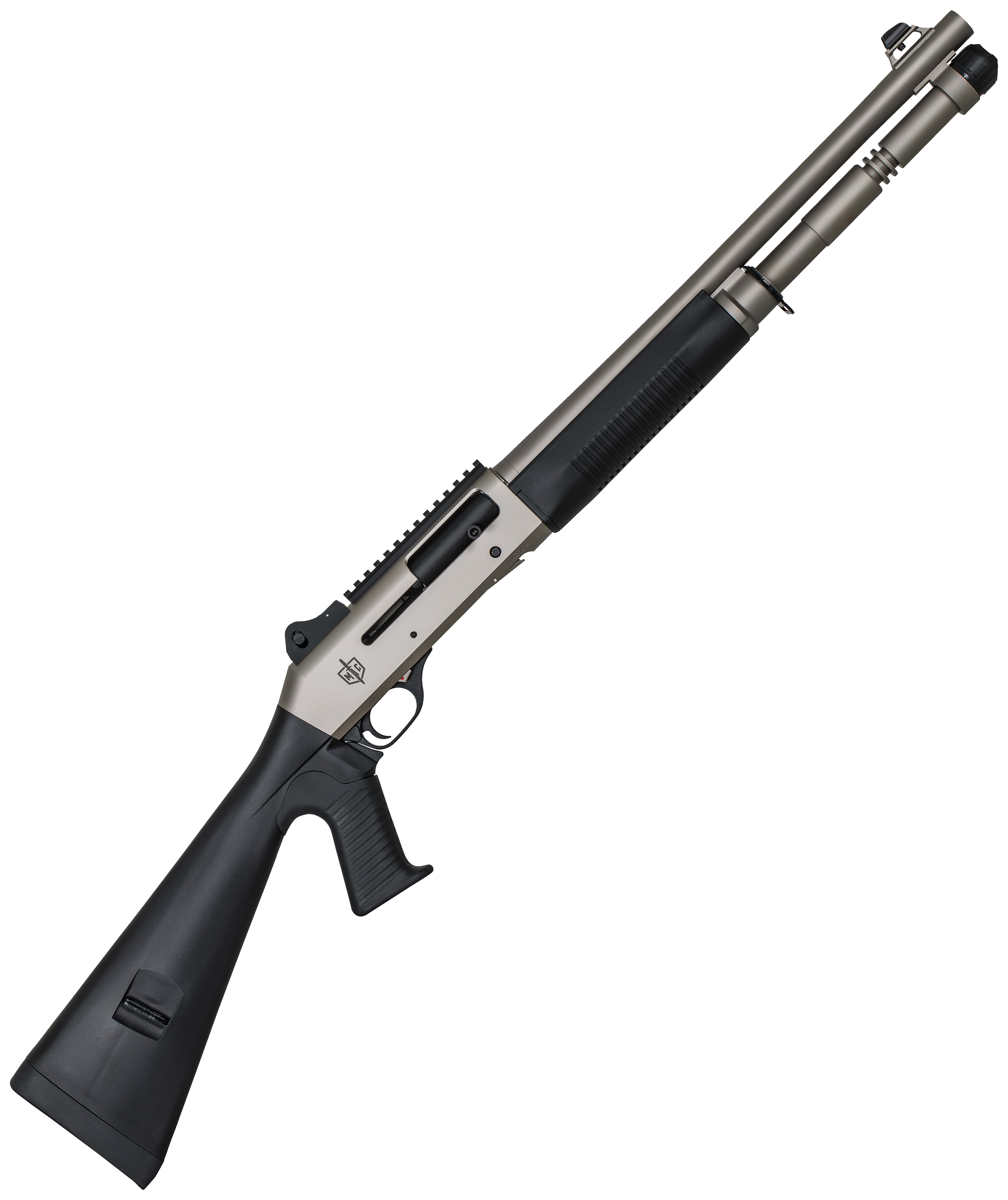 Military Armament Corporation Model 1014 SemiAuto Shotgun with Fixed Polymer Stock  Nickel