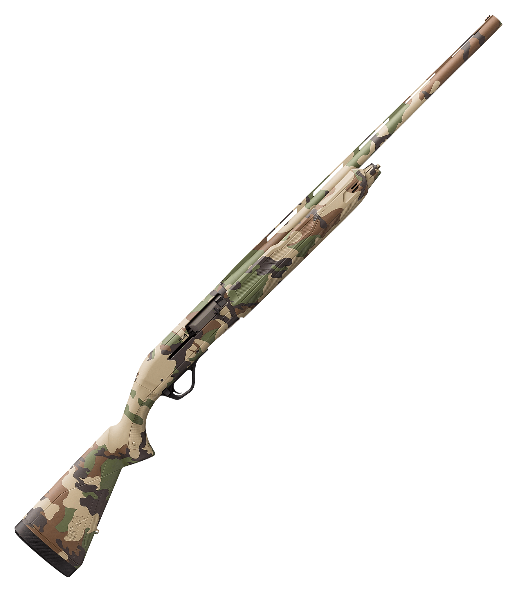 Winchester SX4 Waterfowl Hunter SemiAuto Shotgun  12 Gauge  26  Right  Woodland Camo  35 Chamber