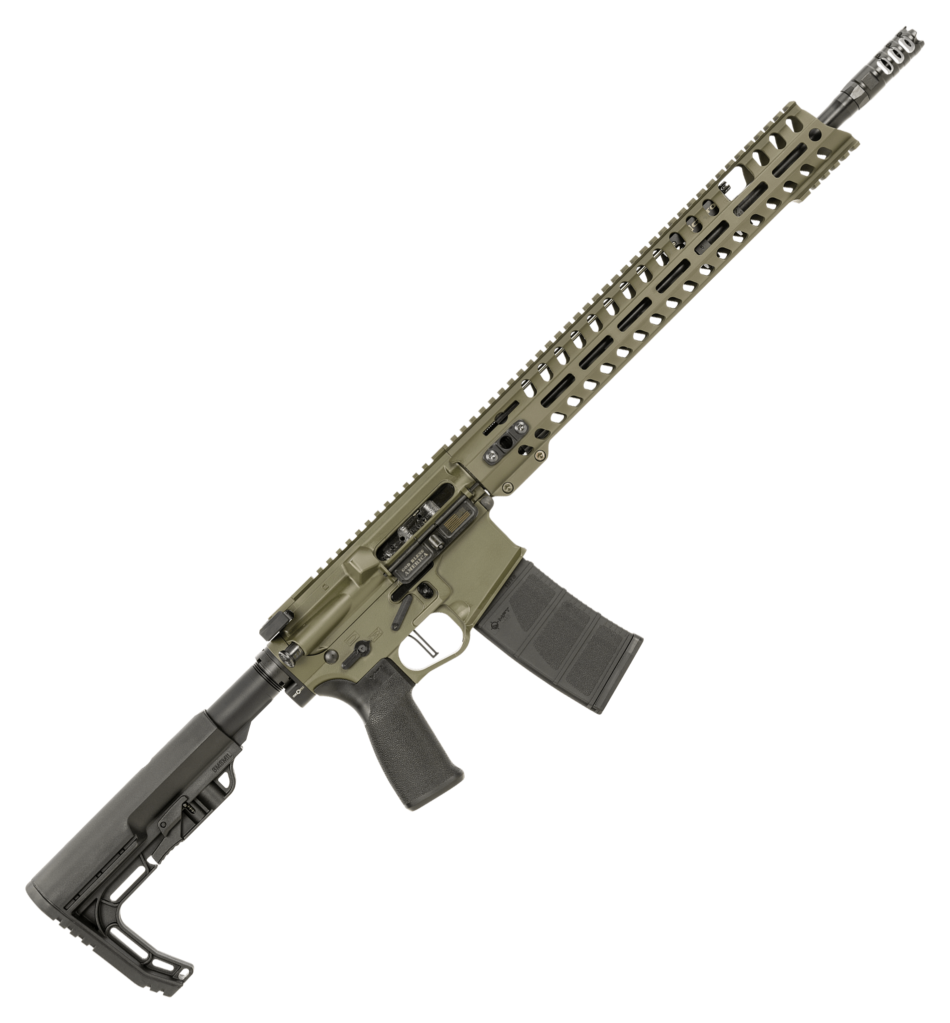 Image of POF USA Renegade+ Semi-Auto Rifle -.223 Rem/5.56 NATO - 16.5″ - Ambidextrous - Burnt Bronze Cerakote - Gray - 30 + 1