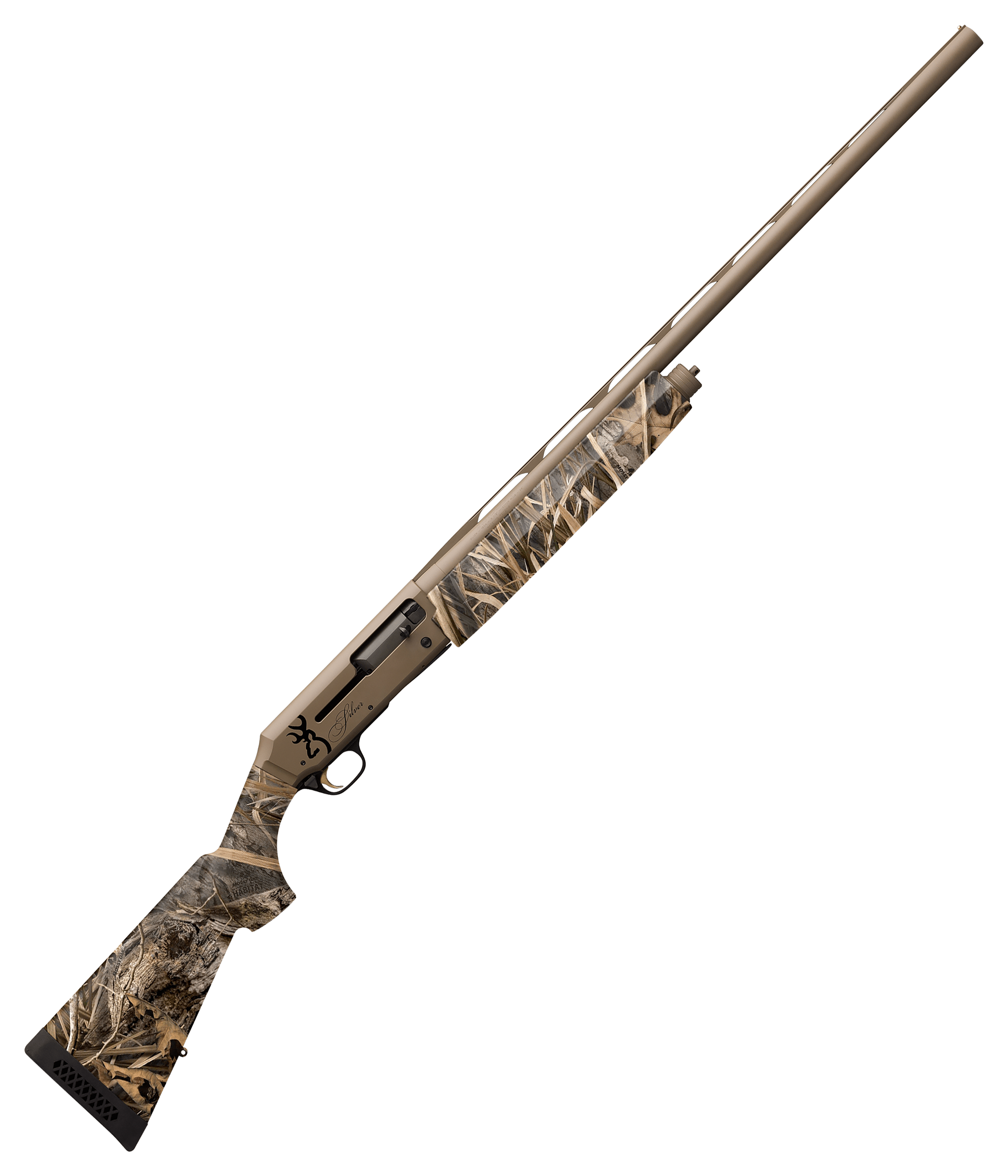 Browning Silver Field Composite SemiAuto Shotgun  12 Gauge  Flat Dark Earth  Mossy Oak Shadow Grass Habitat  4  1