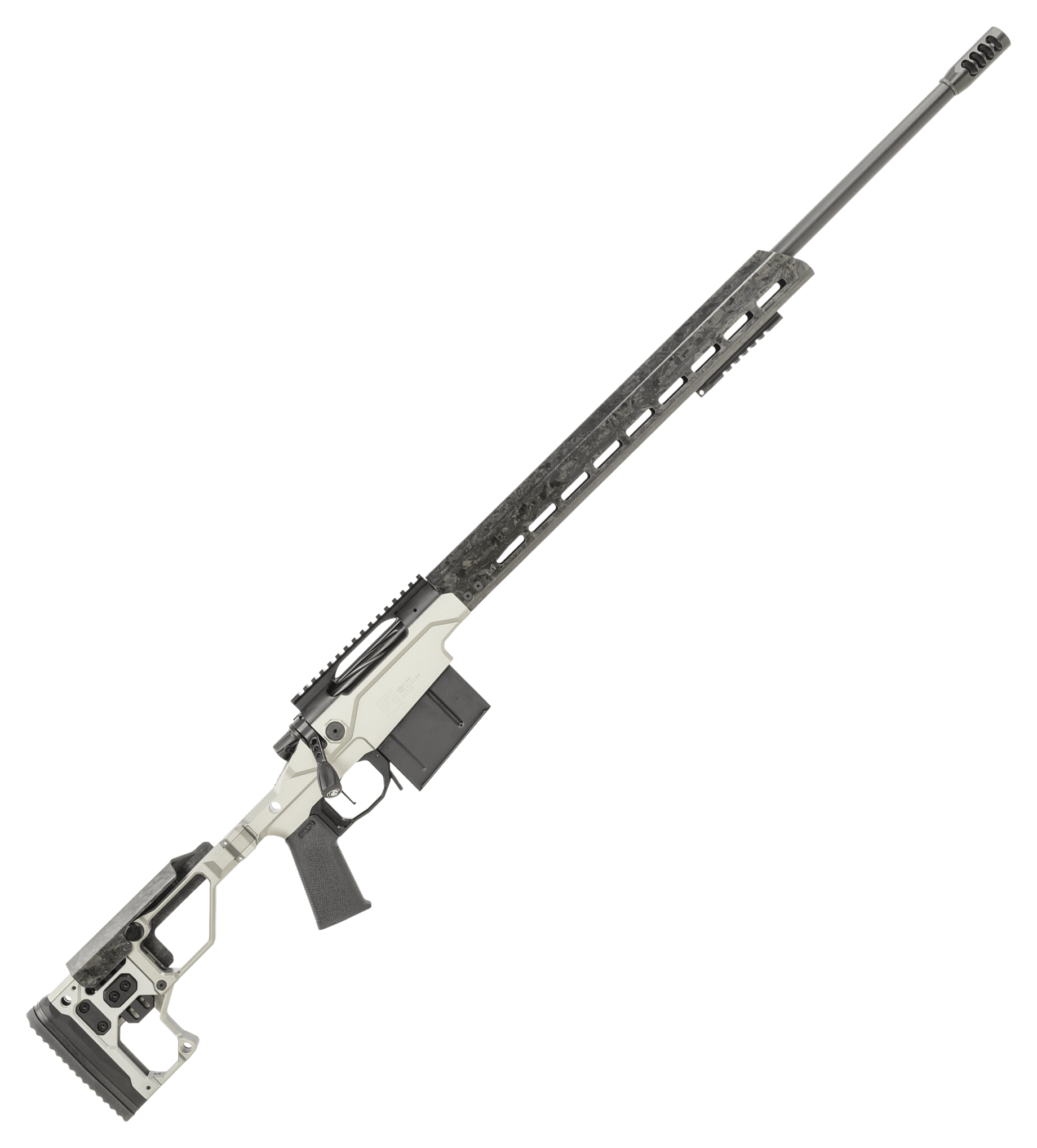 Image of Christensen Arms Modern Precision Bolt-Action Rifle - .308 Win - 24″ - Tungsten Anodized - Folding Adj. Gray