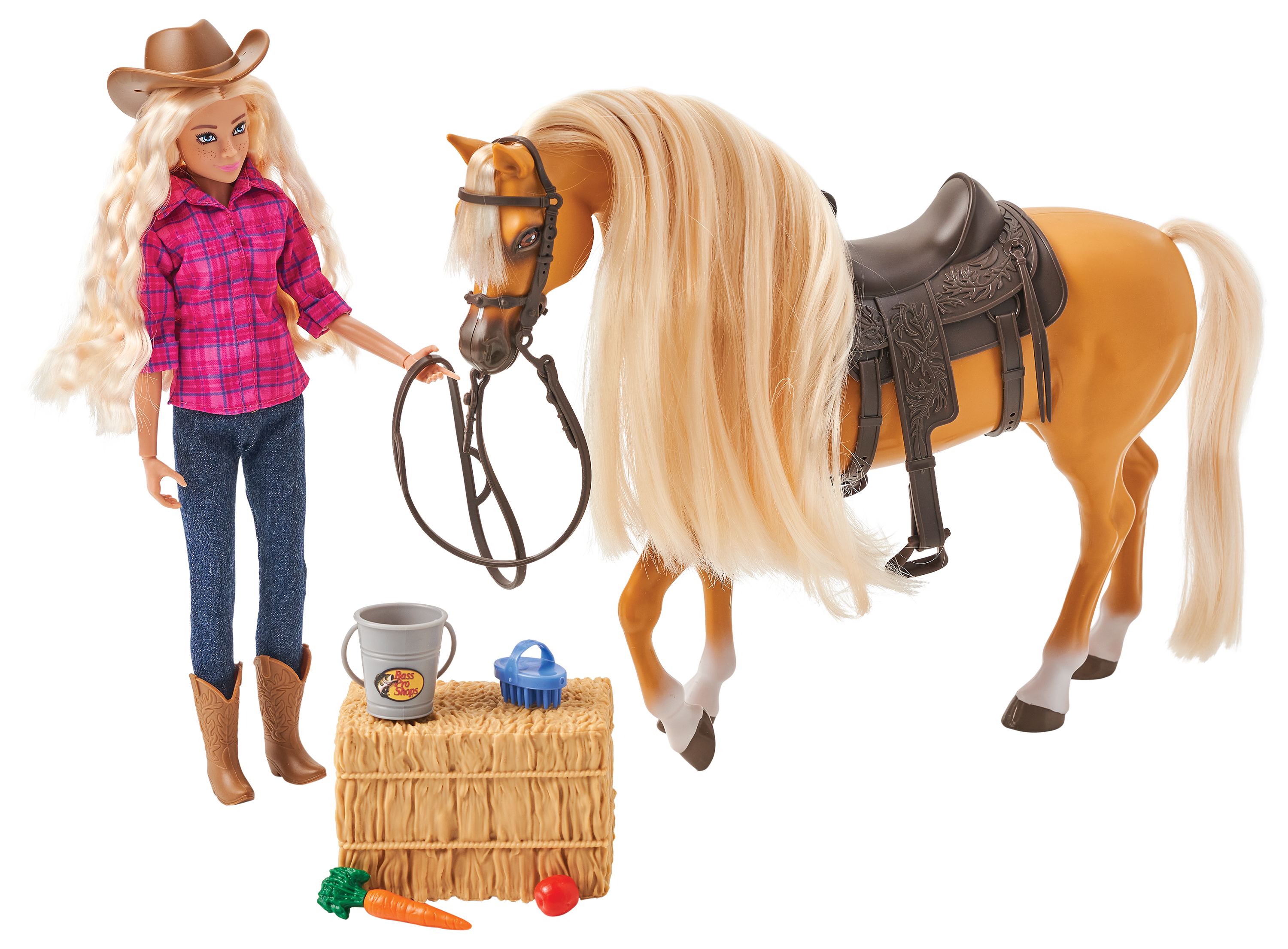 Bass Pro Shops Deluxe Doll and Horse Playset for Kids