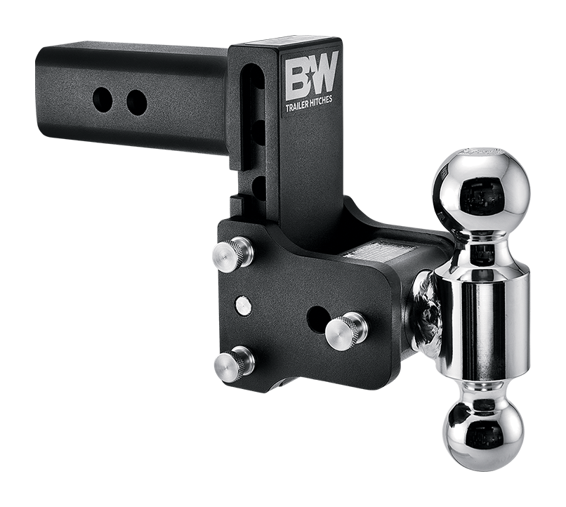 B&ampW Trailer Hitches Tow &Stow Receiver Hitch - Dual-Ball 2.5″ Shank - 5″ Drop/5.5″ Rise - B&W Trailer Hitches