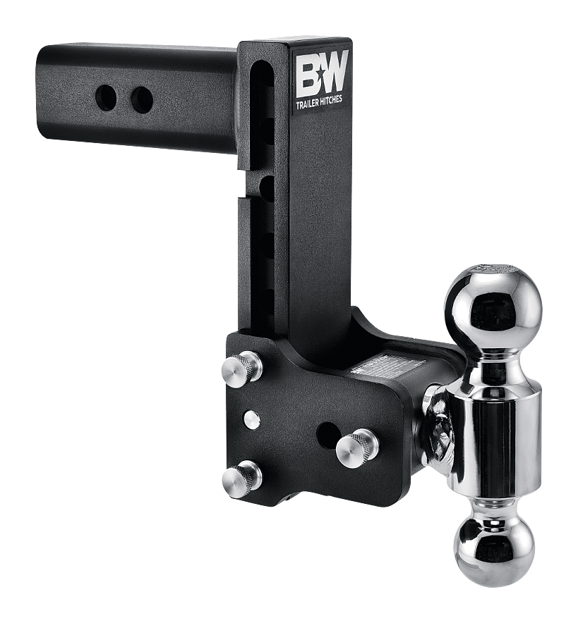 B&ampW Trailer Hitches Tow &Stow Receiver Hitch - Dual-Ball, 2.5″ Shank, 7″ Drop/7.5″ Rise - B&W Trailer Hitches