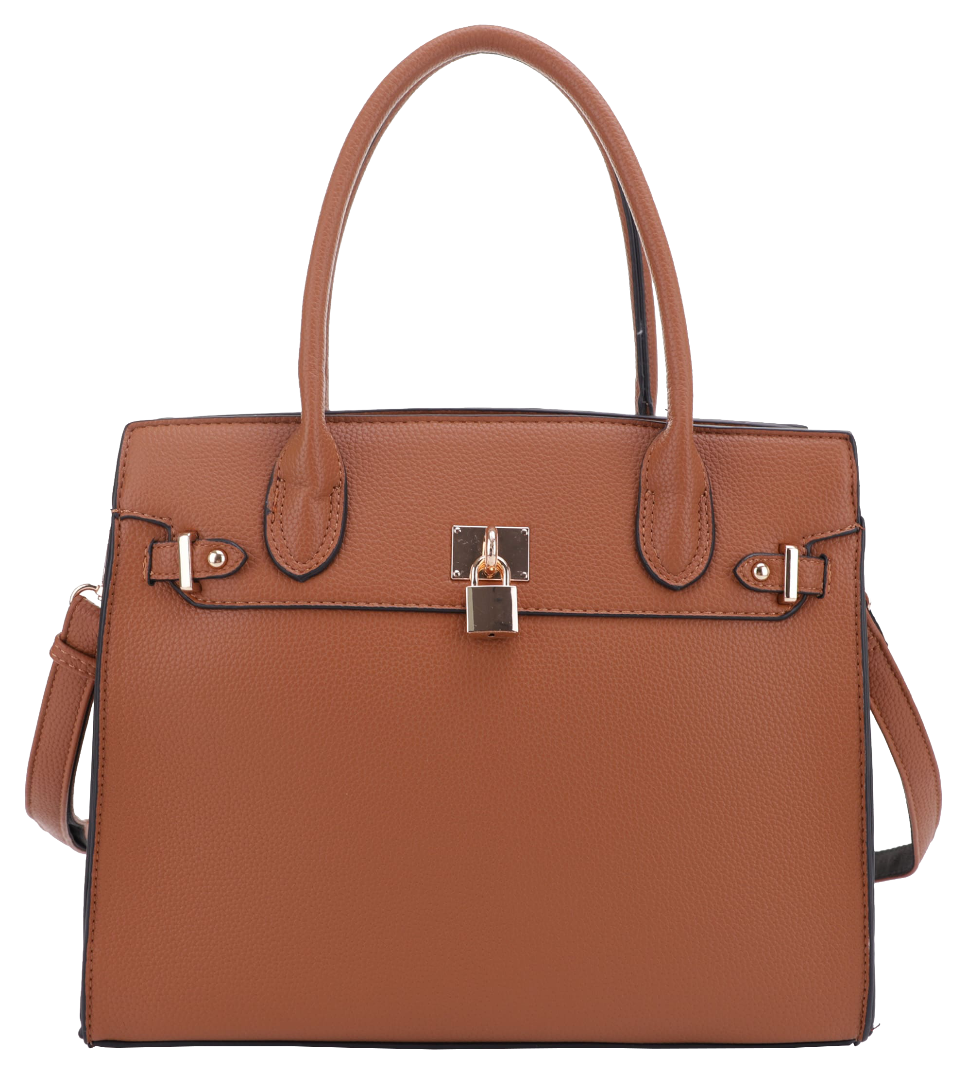 Jessie &James Handbags Evelyn Concealed-Carry Lock and Key Satchel - Tan - Jessie & James Handbags