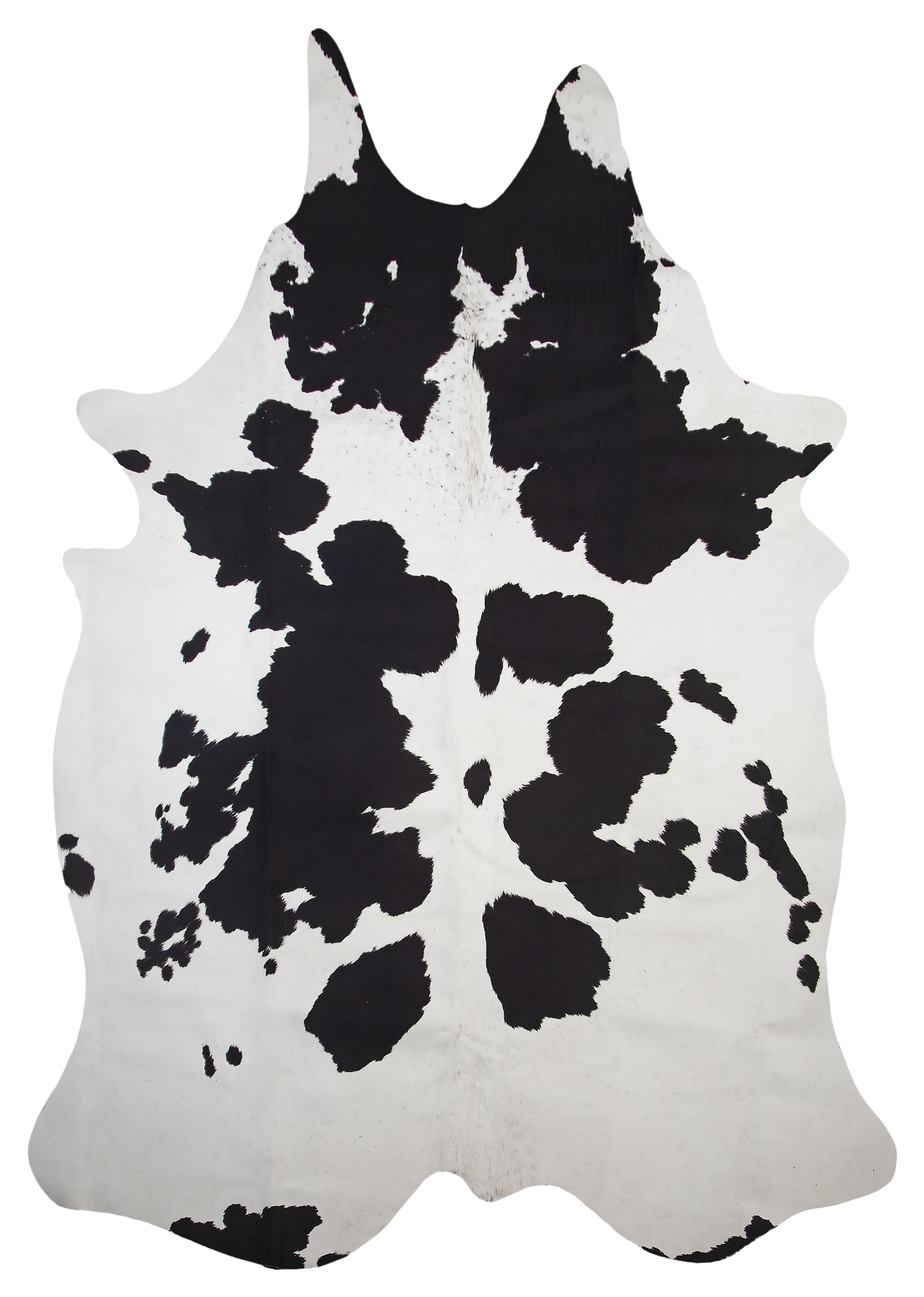 Image of Carstens, Inc. Faux Cowhide Black &White Brindle Rug - Holstein - 30″ x 44″