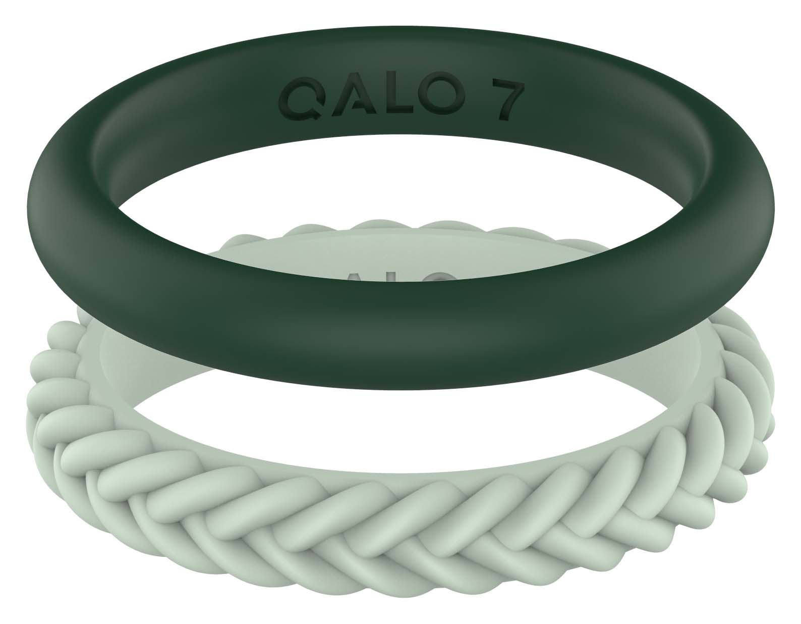 QALO Eva Shockey Treelined Double Stack Silicone Rings for Ladies - 7