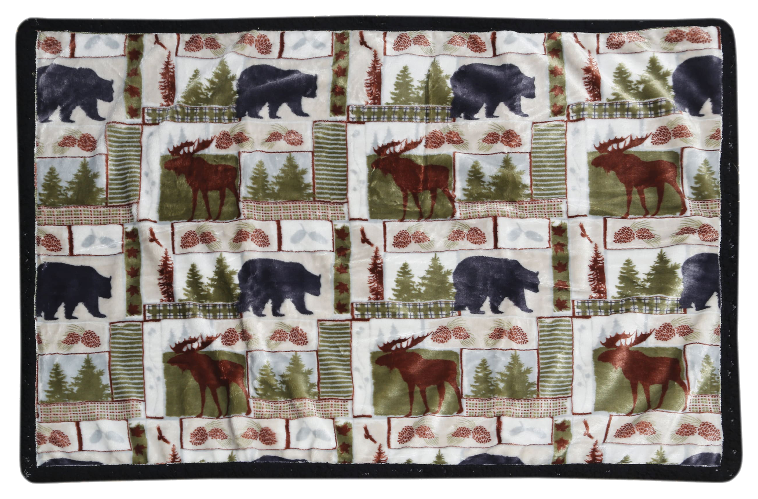 Image of Carstens, Inc. Vintage Lodge Dog Blanket - 28″ x 40″