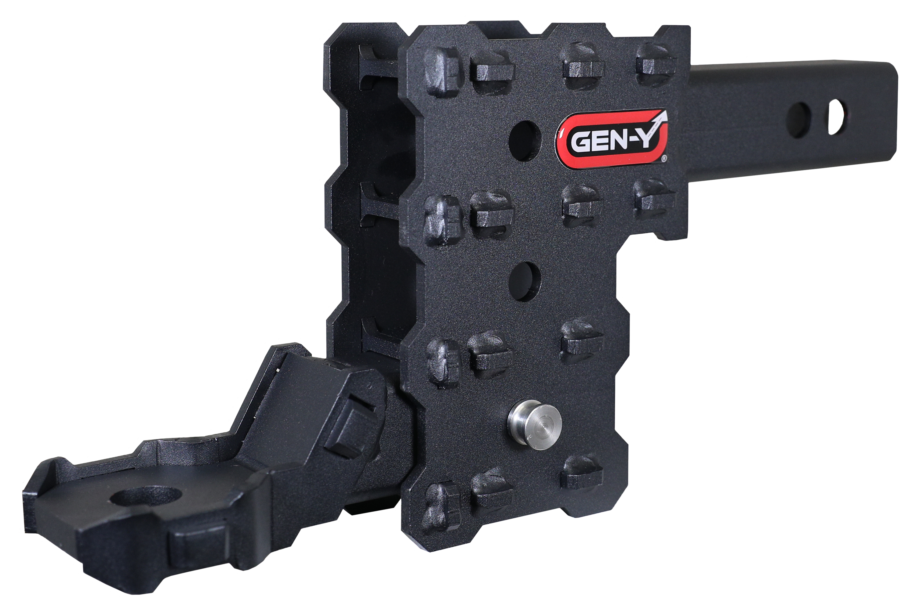 Image of GEN-Y HITCH Phantom-X 2″ Shank 7K Adjustable Drop Hitch and Platinum Ball Mount - 4.5″ Drop