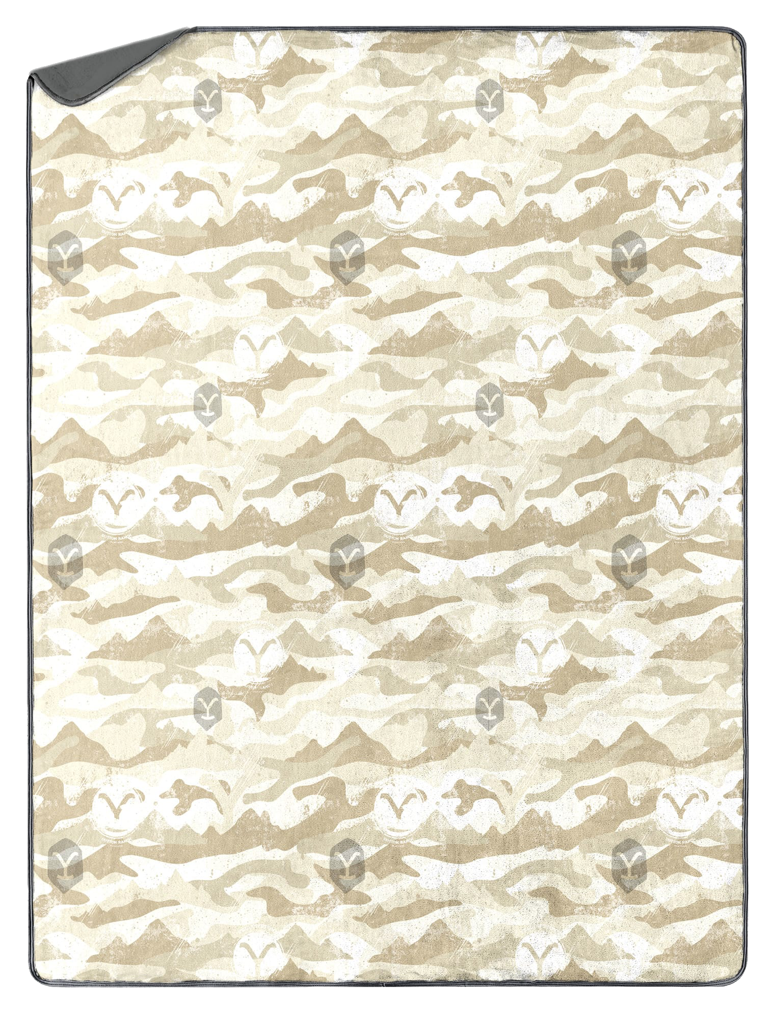 THE NORTHWEST GROUP Yellowstone Camo Silk Touch Sherpa Throw