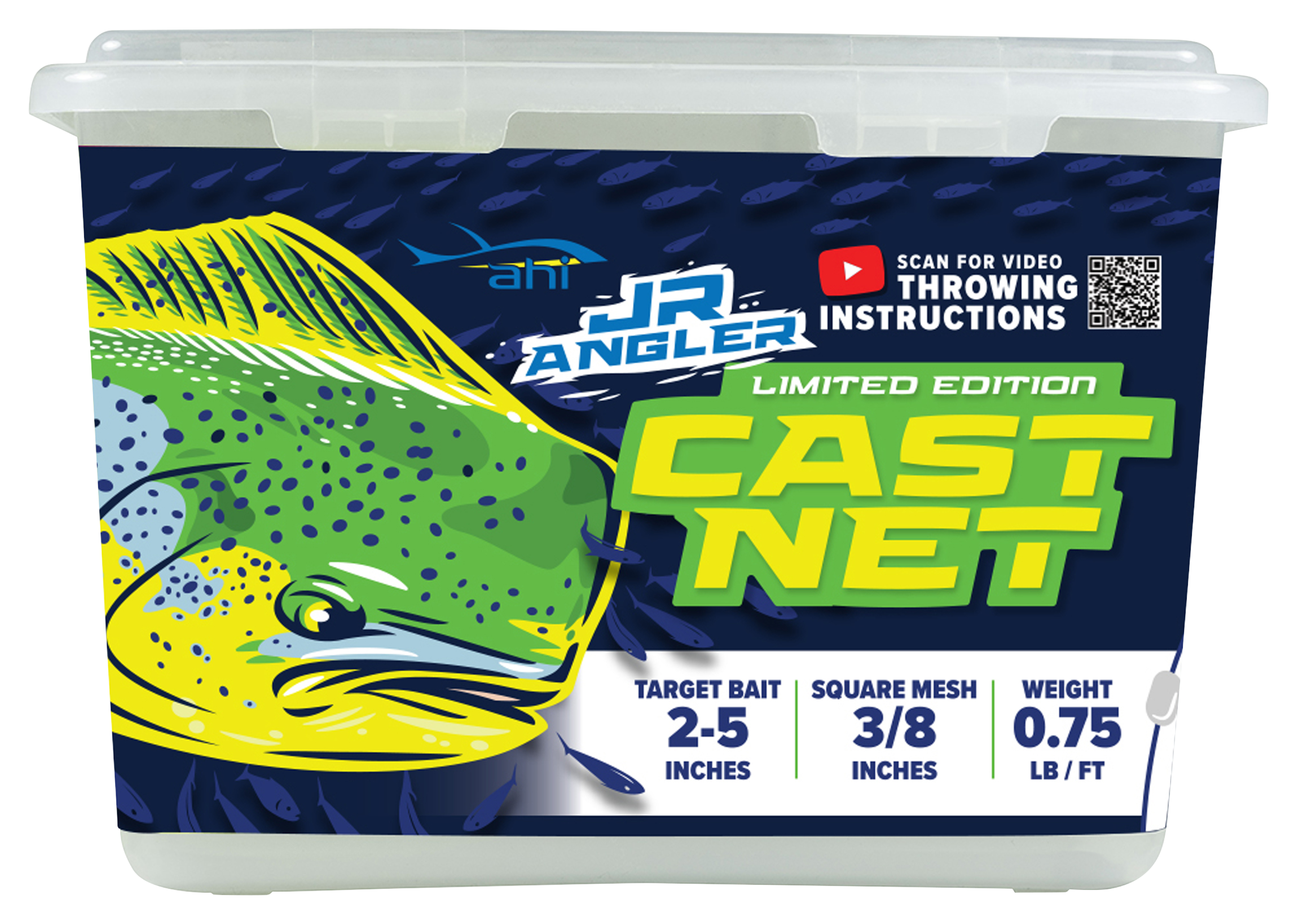 Ahi USA Jr. Angler Cast Net - 4' Radius