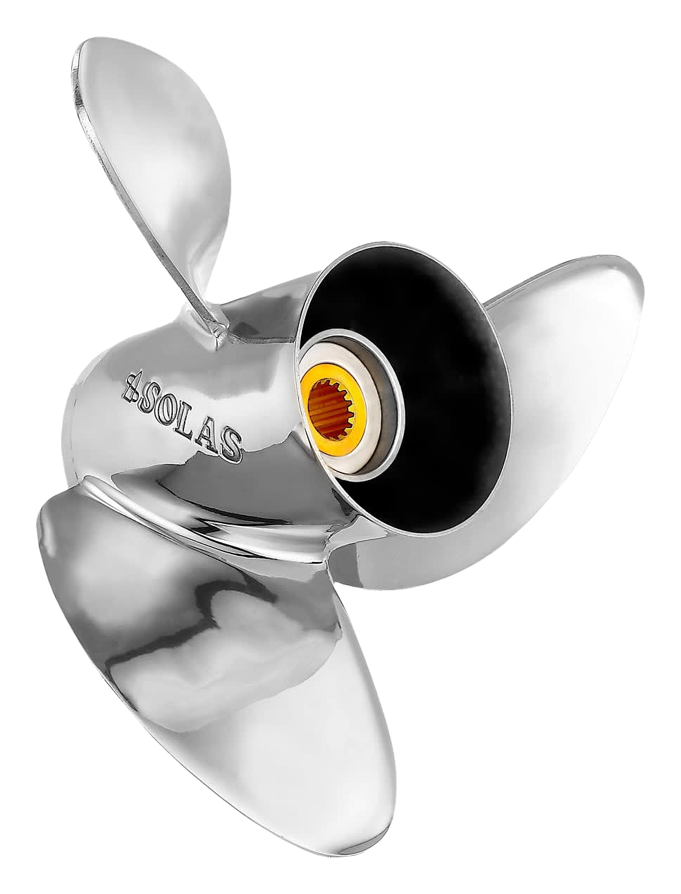 SOLAS HR Titan 3 Stainless Steel 3-Blade Propeller For Yamaha - 14.75? dia./19 Pitch