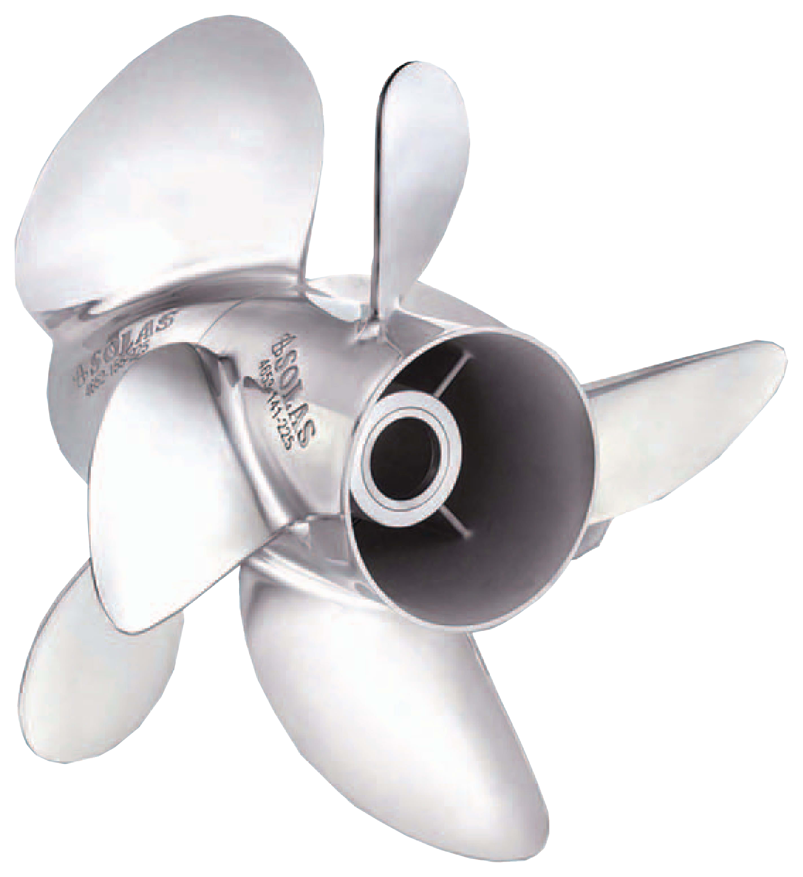 SOLAS Stainless Steel Dual-Prop Rear Propeller for Suzuki - 14.13" dia./21 Pitch