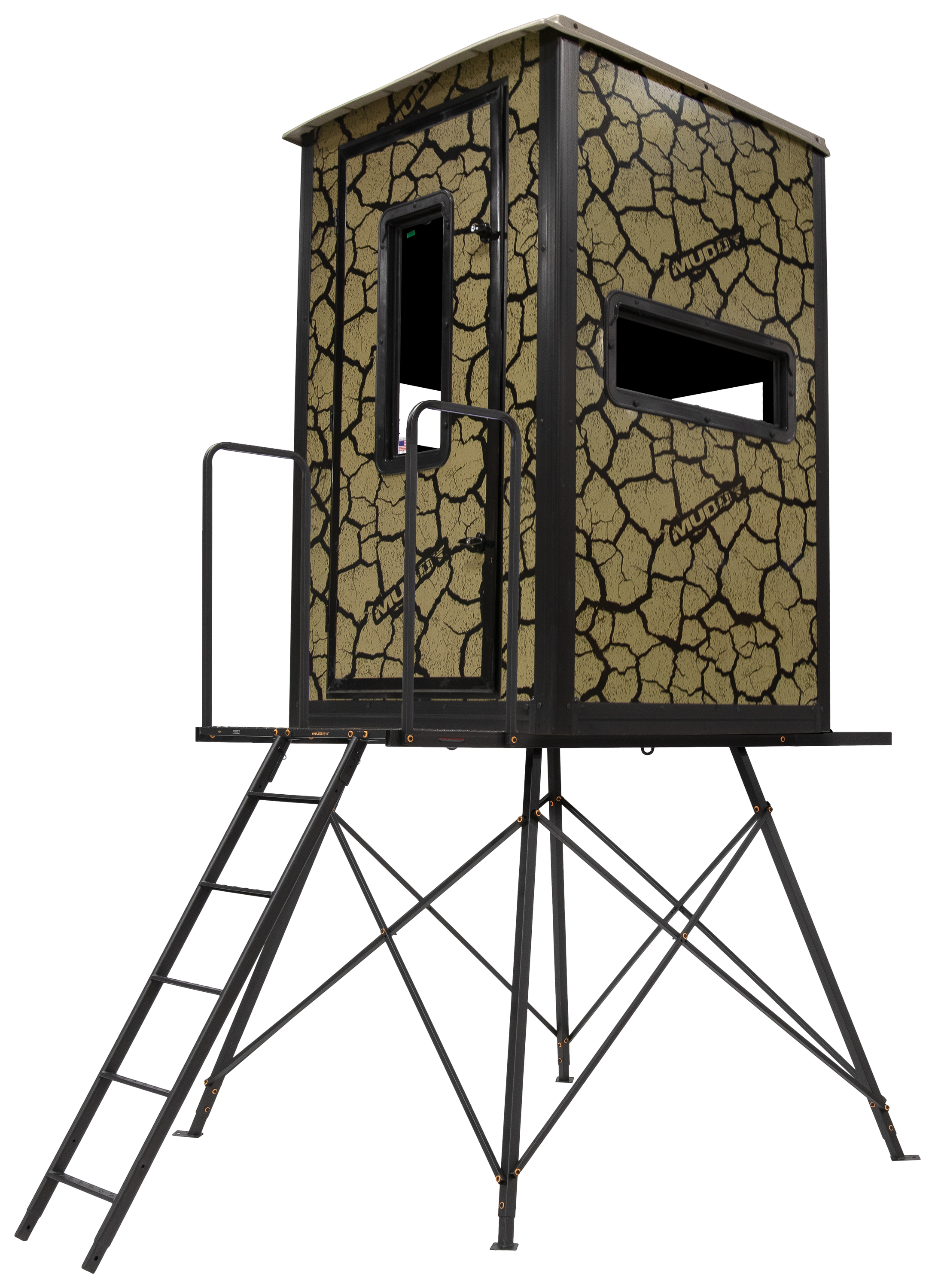 Muddy Gunner Steel Box Hunting Blind with Elite 5' Tower - Muddy