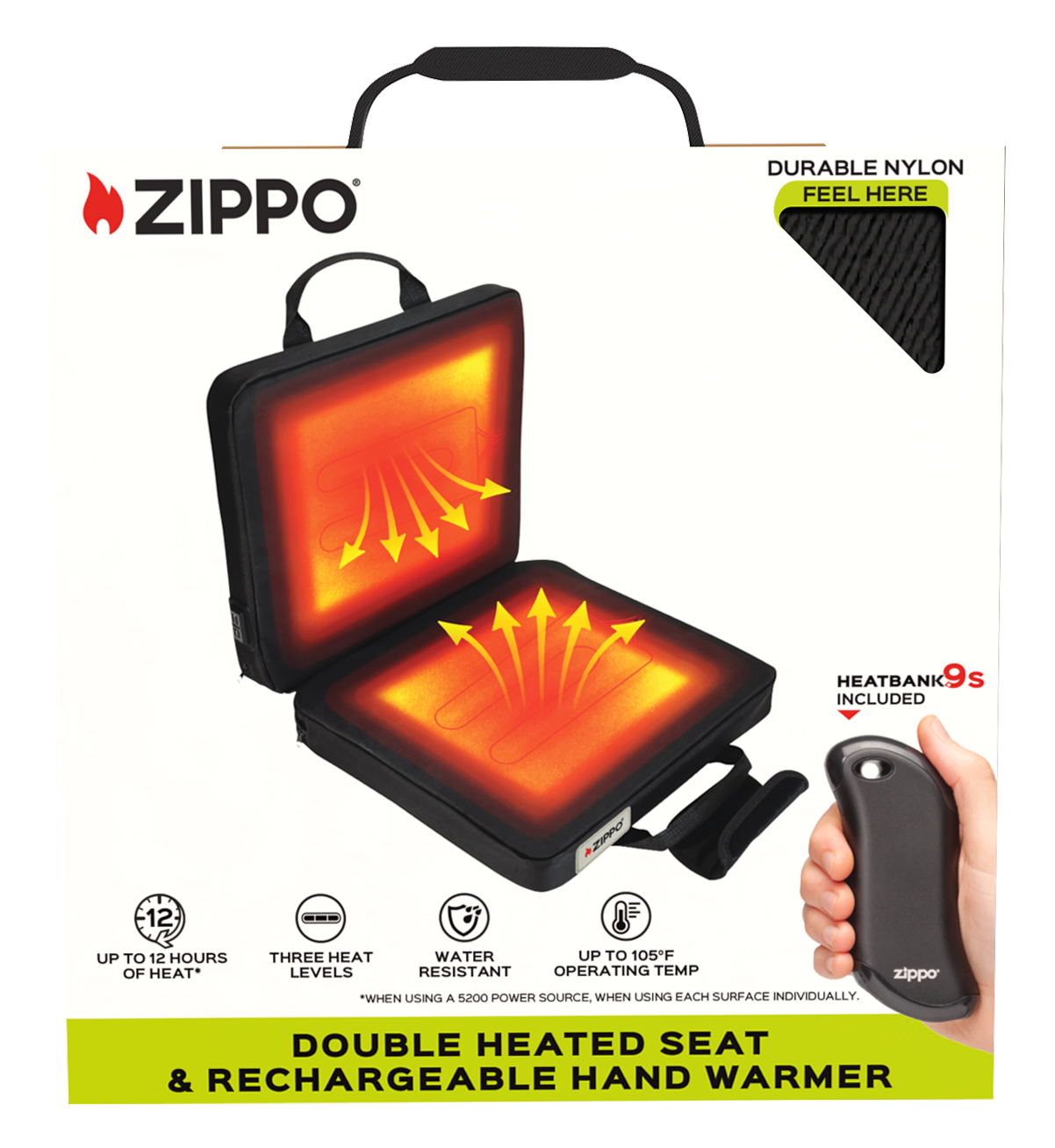 Zippo Double Heated Seat and Rechargeable Hand Warmer