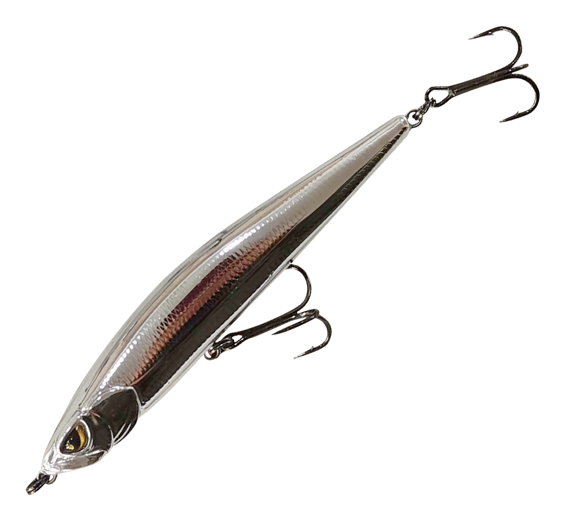 Image of Greenfish Tackle DOT Minnow - Chrome - 4″ - 3/4 oz.