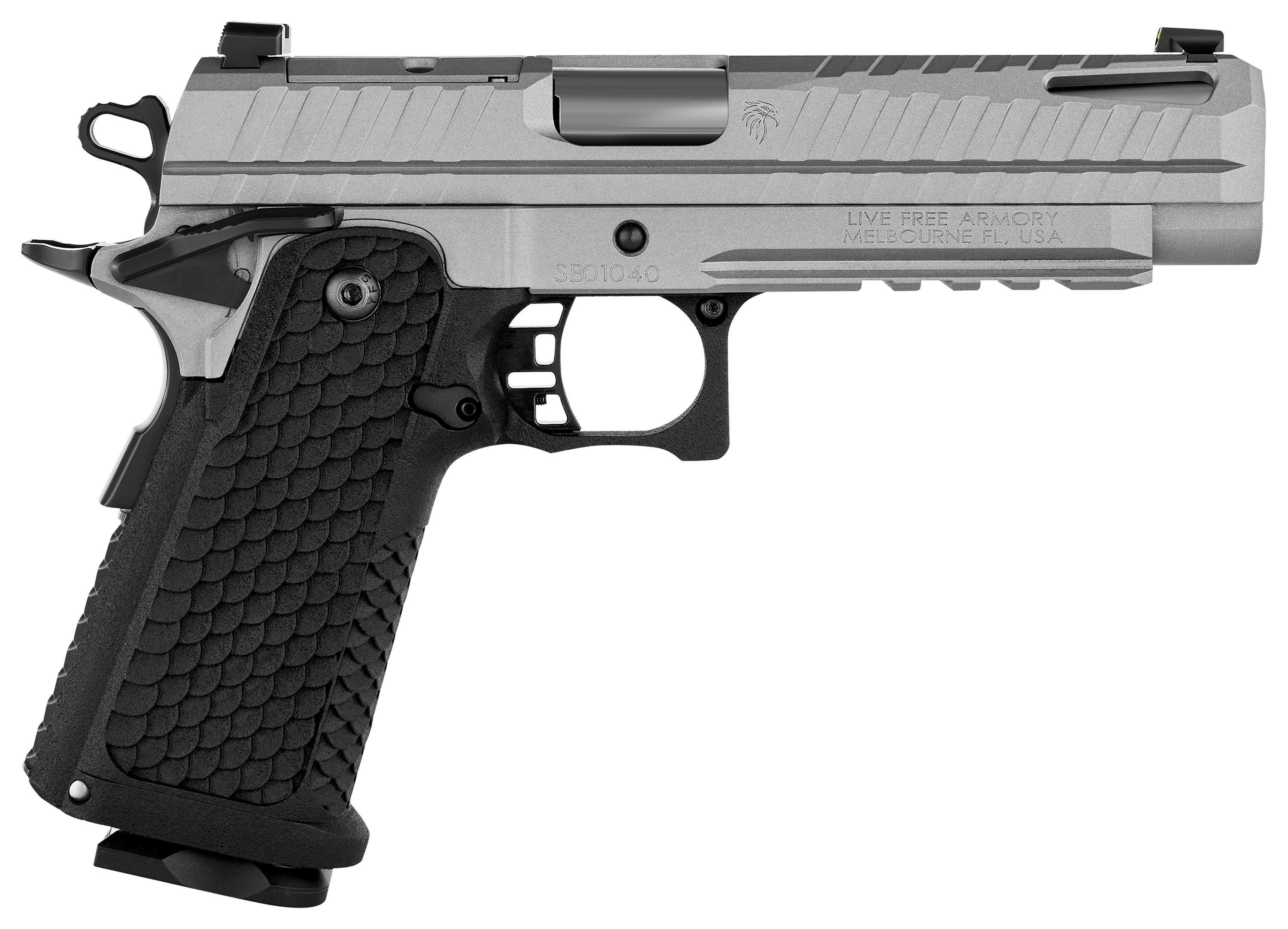 Live Free Armory Apollo 11 FullSize SemiAuto Pistol  9mm  Grey