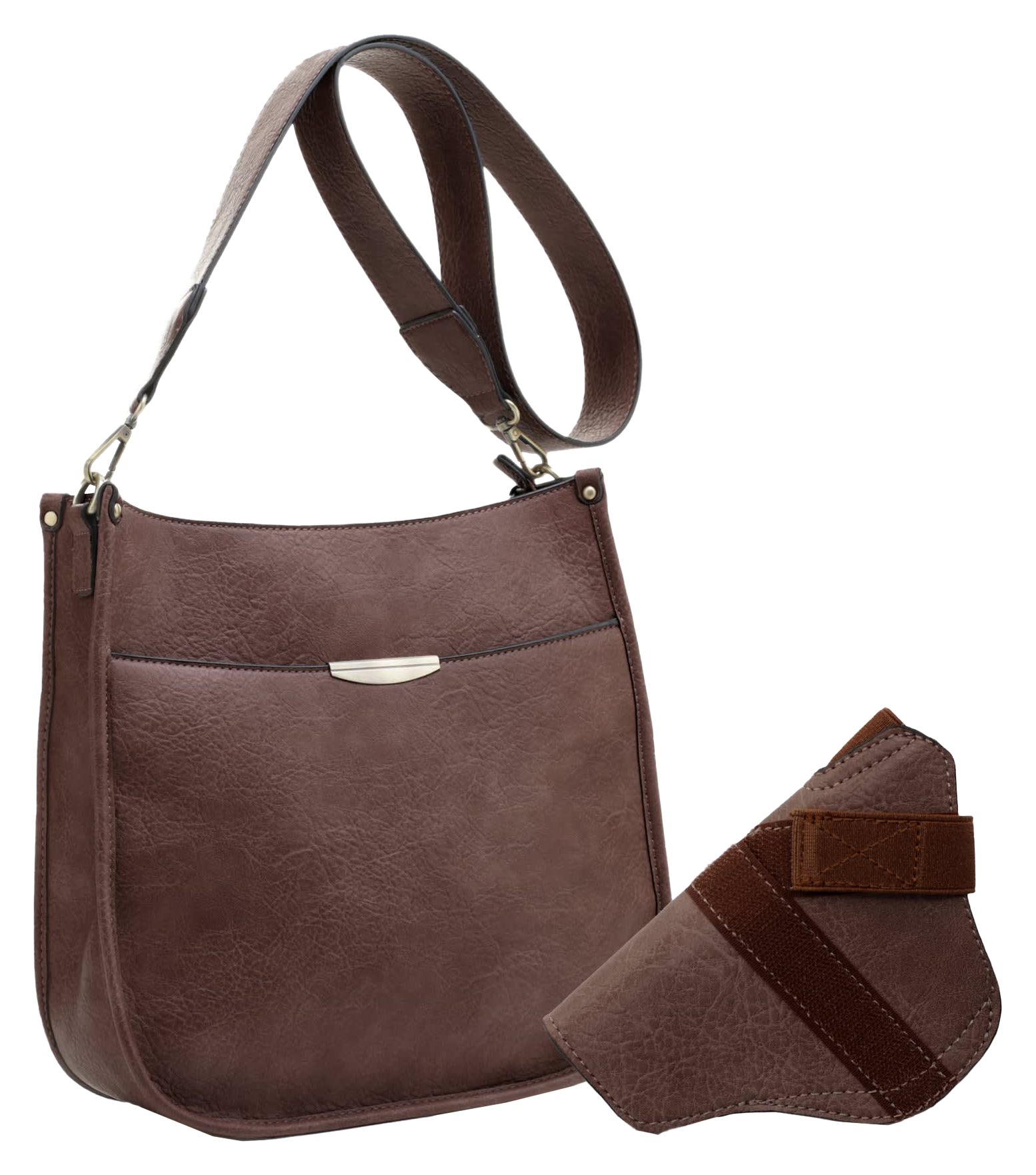 Jessie &James Handbags Ava Concealed-Carry Lock-and-Key Crossbody Bag - Brown - Jessie & James Handbags