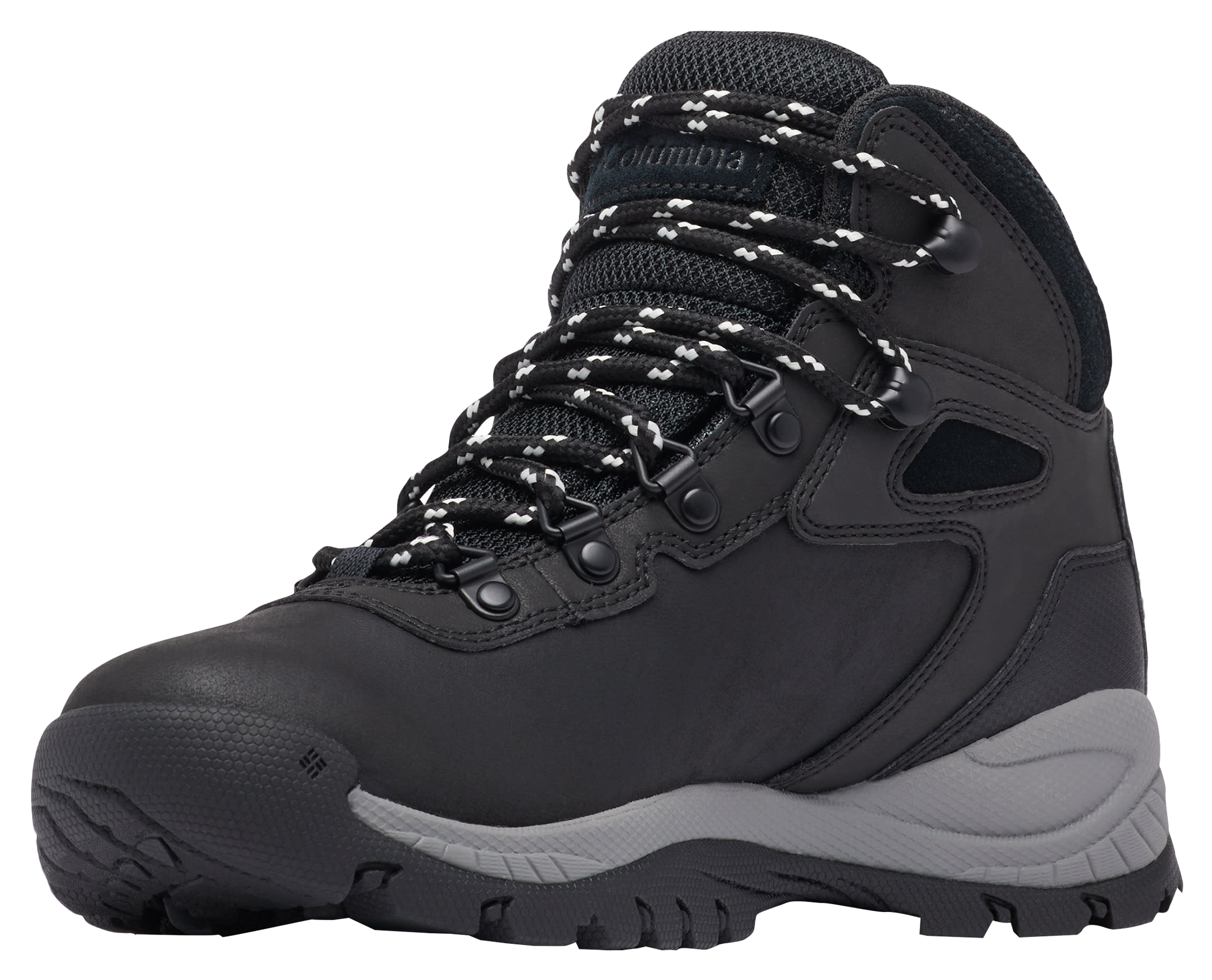 Image of Columbia Newton Ridge Plus Waterproof Hiking Boots for Ladies - Black/Chalk - 10M