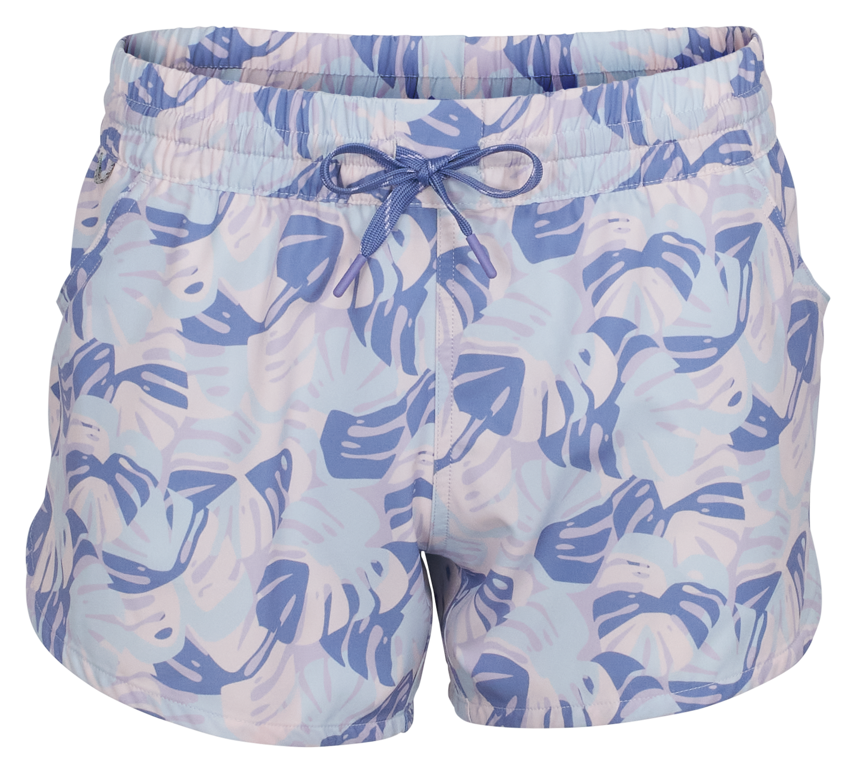 World Wide Sportsman Charter Shorts for Ladies - Ballad Blue Monstera - XL