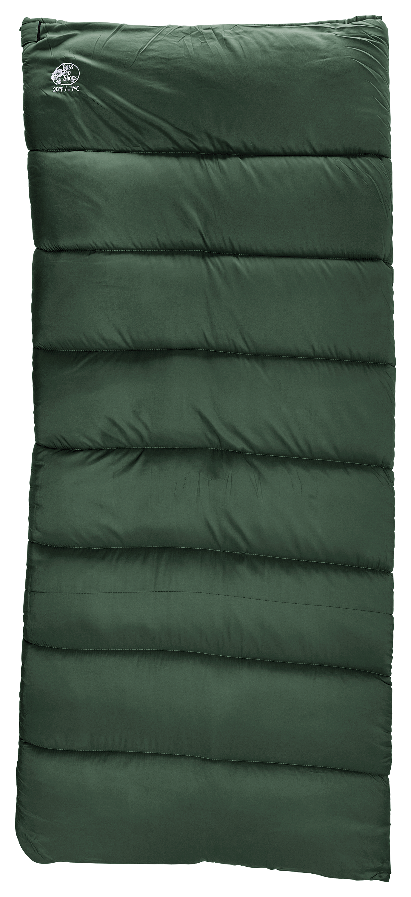 Image of Bass Pro Shops Hercules 20 Oversized Rectangular Sleeping Bag - Hunter Green