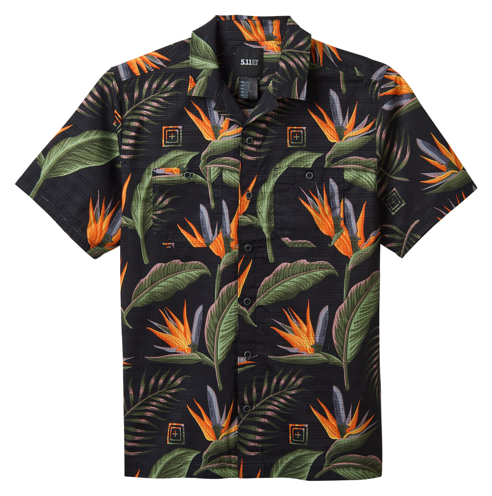 5.11 Tactical Adventure Print Short-Sleeve Shirt for Men - Black Knives of Paradise - XL - 5.11 Tactical