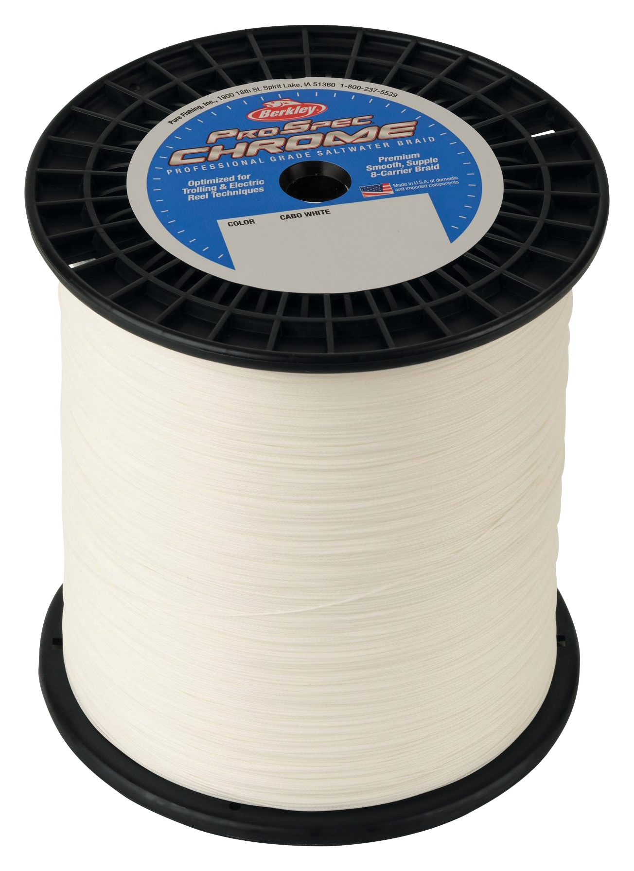 Berkley ProSpec Chrome Braid - White - 3500 Yards - 65 Lb. Test