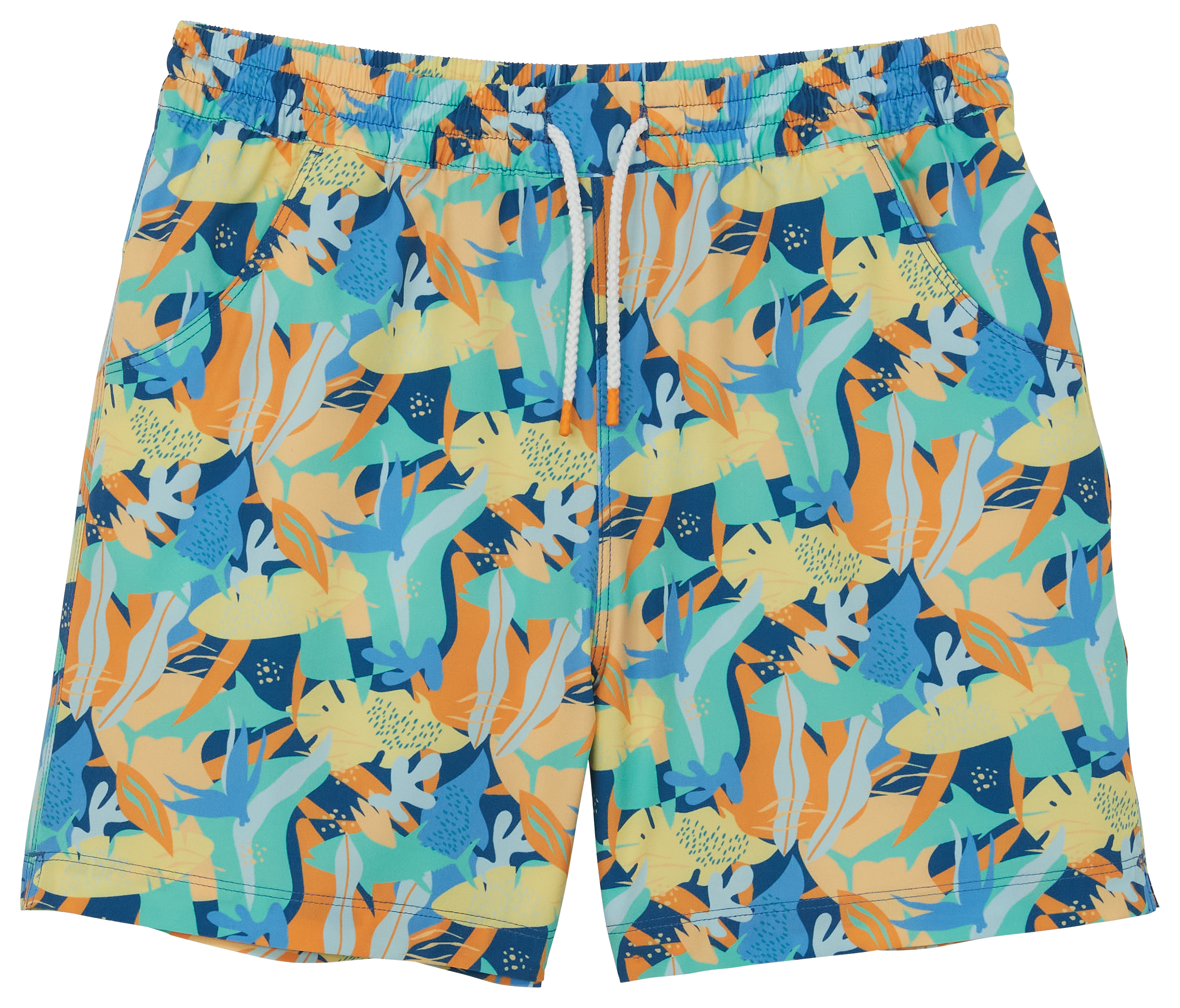 World Wide Sportsman Charter Shorts for Kids - Underwater Flora - L