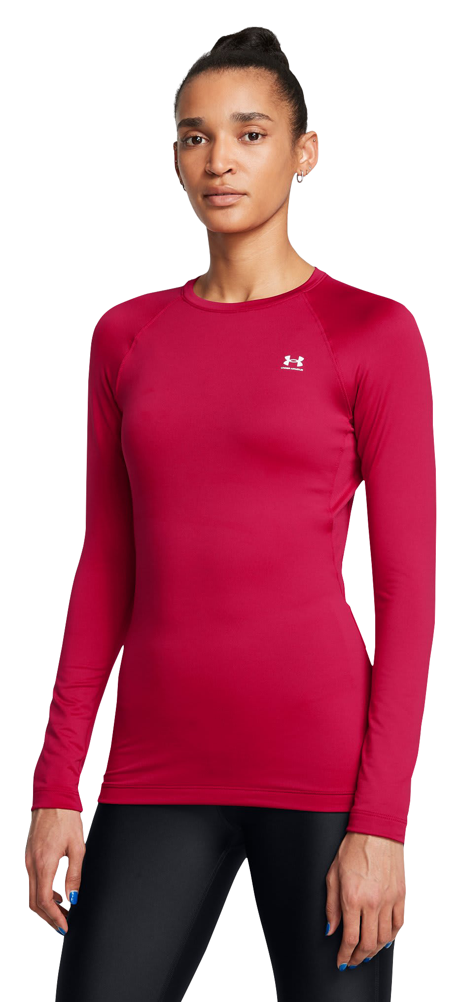 Under Armour Authentics Long-Sleeve Crew-Neck Shirt for Ladies - Flawless/White - XL
