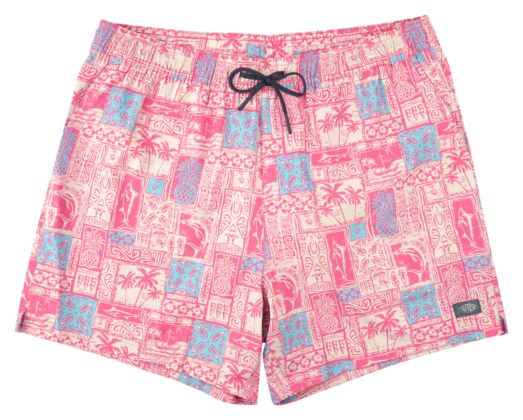 AFTCO AFTCO Strike Printed Swim Shorts - Flamingo Pink - $32.97 at Cabela's Program