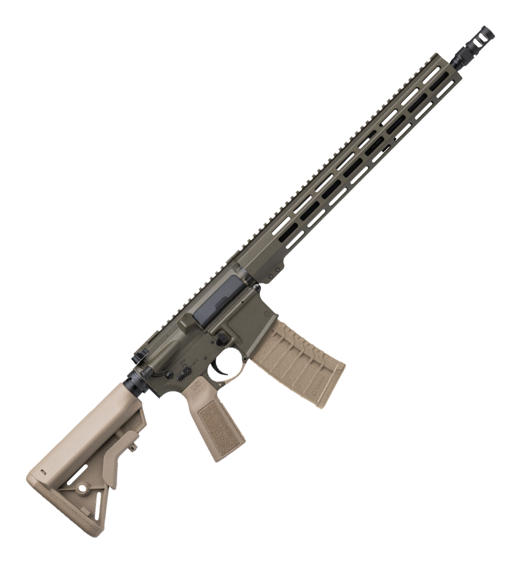 CMMG MK4 Semi-Auto Rifle in Marsh Green Cerakote with FDE Furniture - 5.56x45mm - 10 + 1
