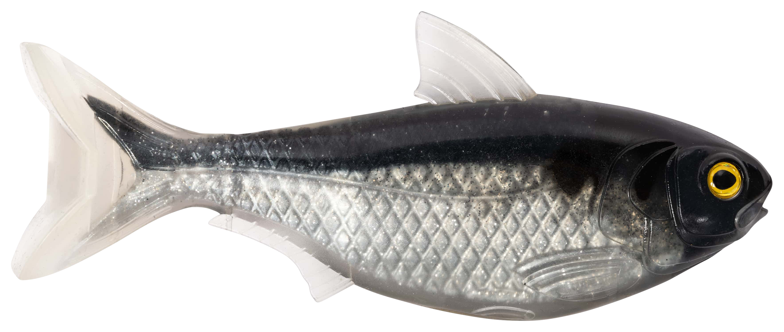 Image of LIVETARGET Shad - Black/Silver - 6-1/2″