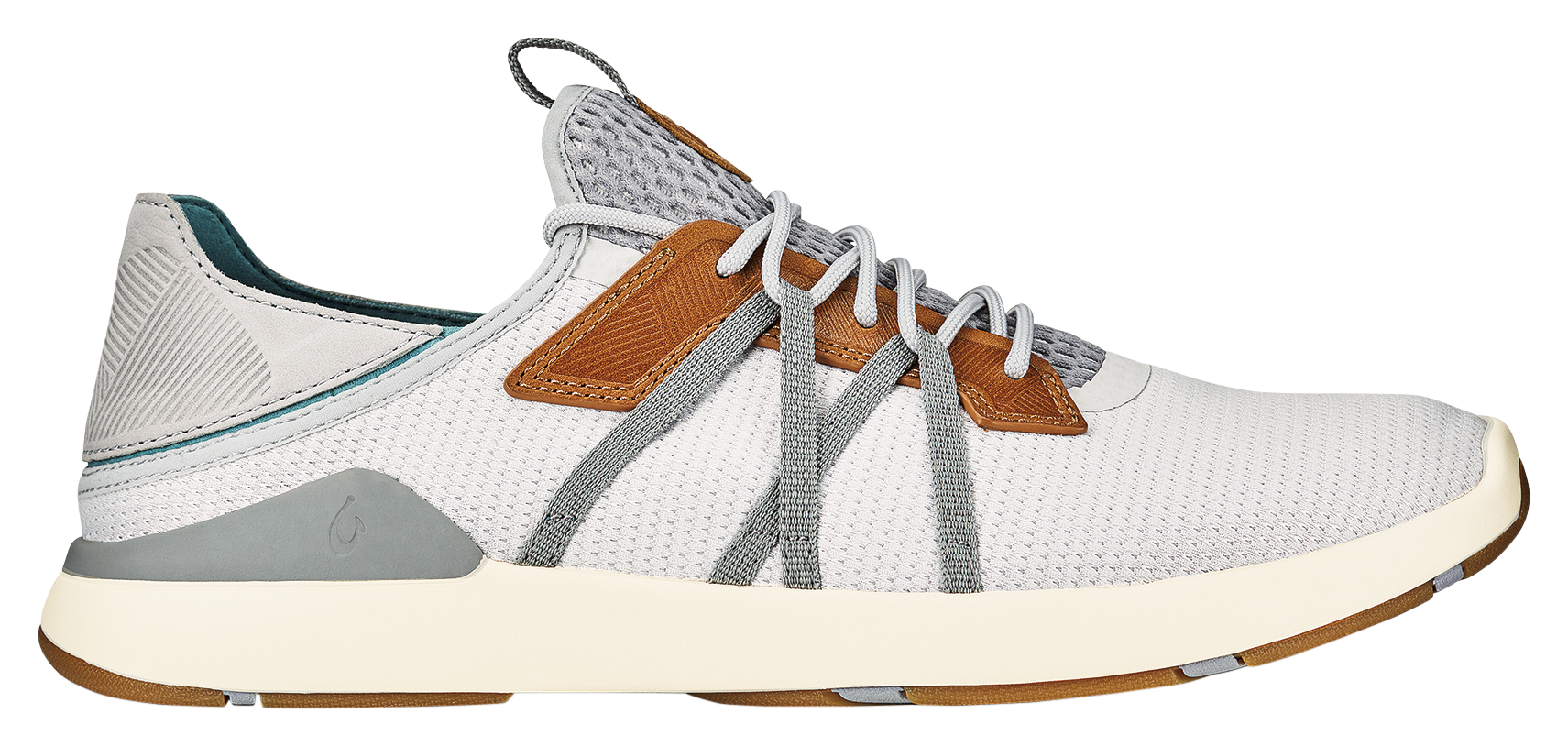 OluKai Mio Li Sneakers for Men - Mist Grey/Poi - 8M