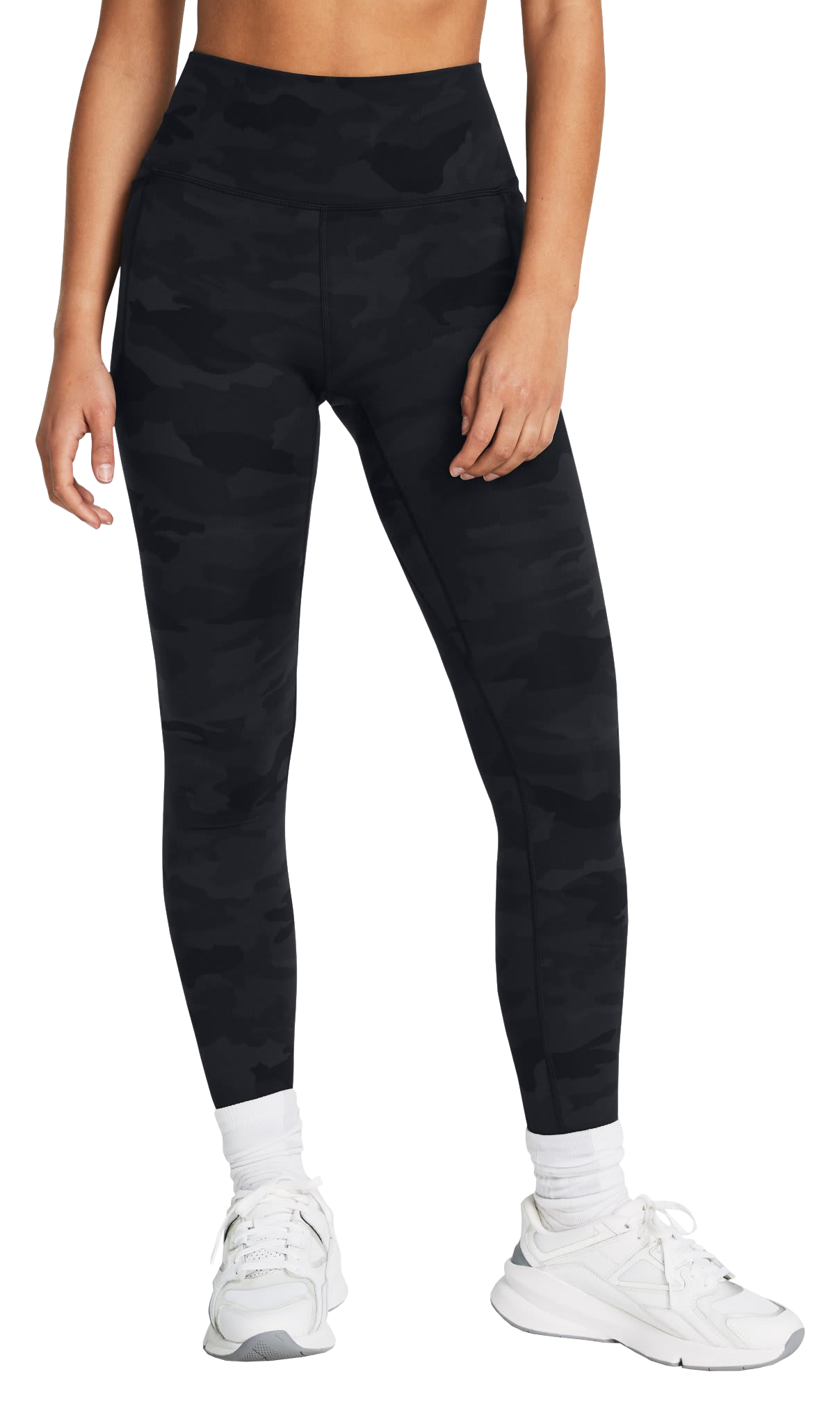 Image of Under Armour Meridian Print Leggings for Ladies - Black/Black - XS - Regular