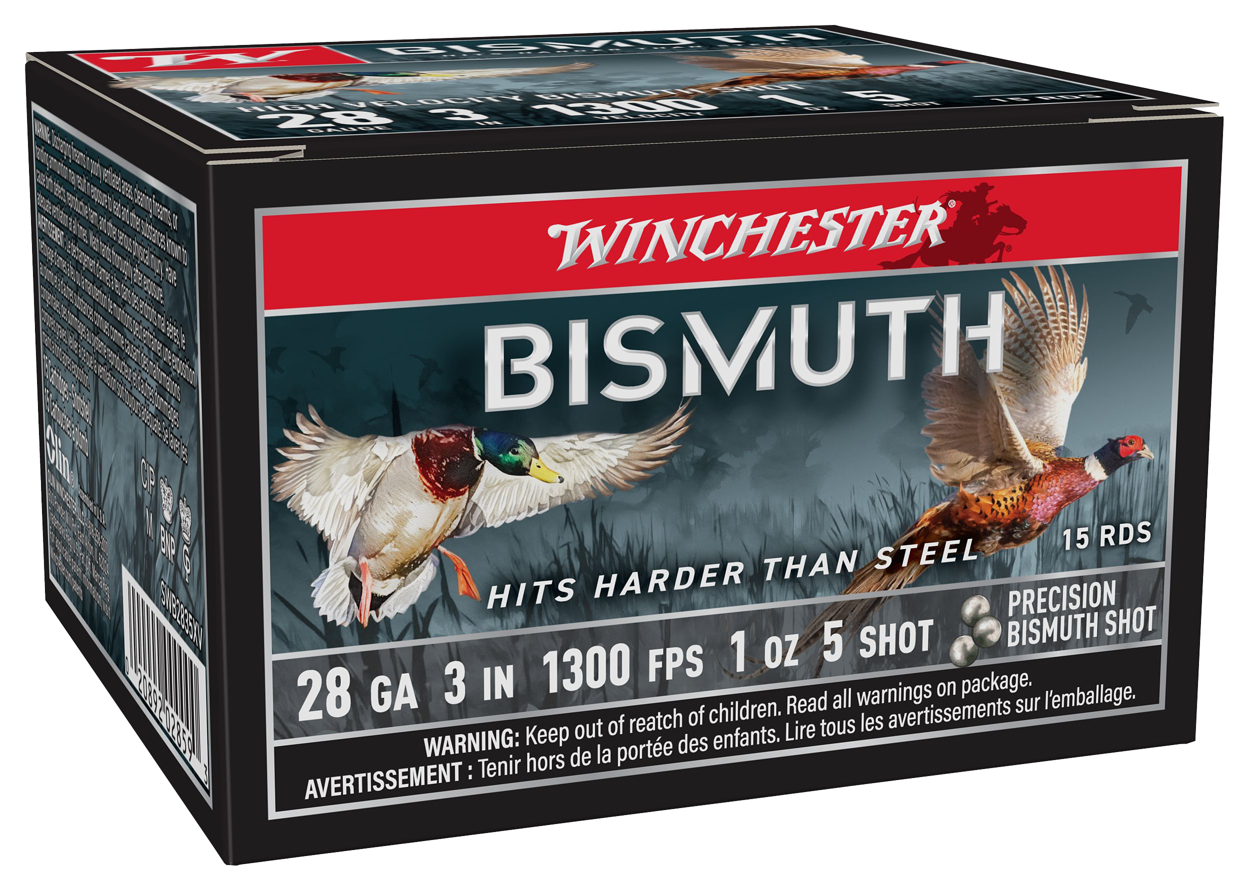 Image of Winchester Bismuth Shotshells - 28 Gauge - #5 - 3″ - 15 Rounds