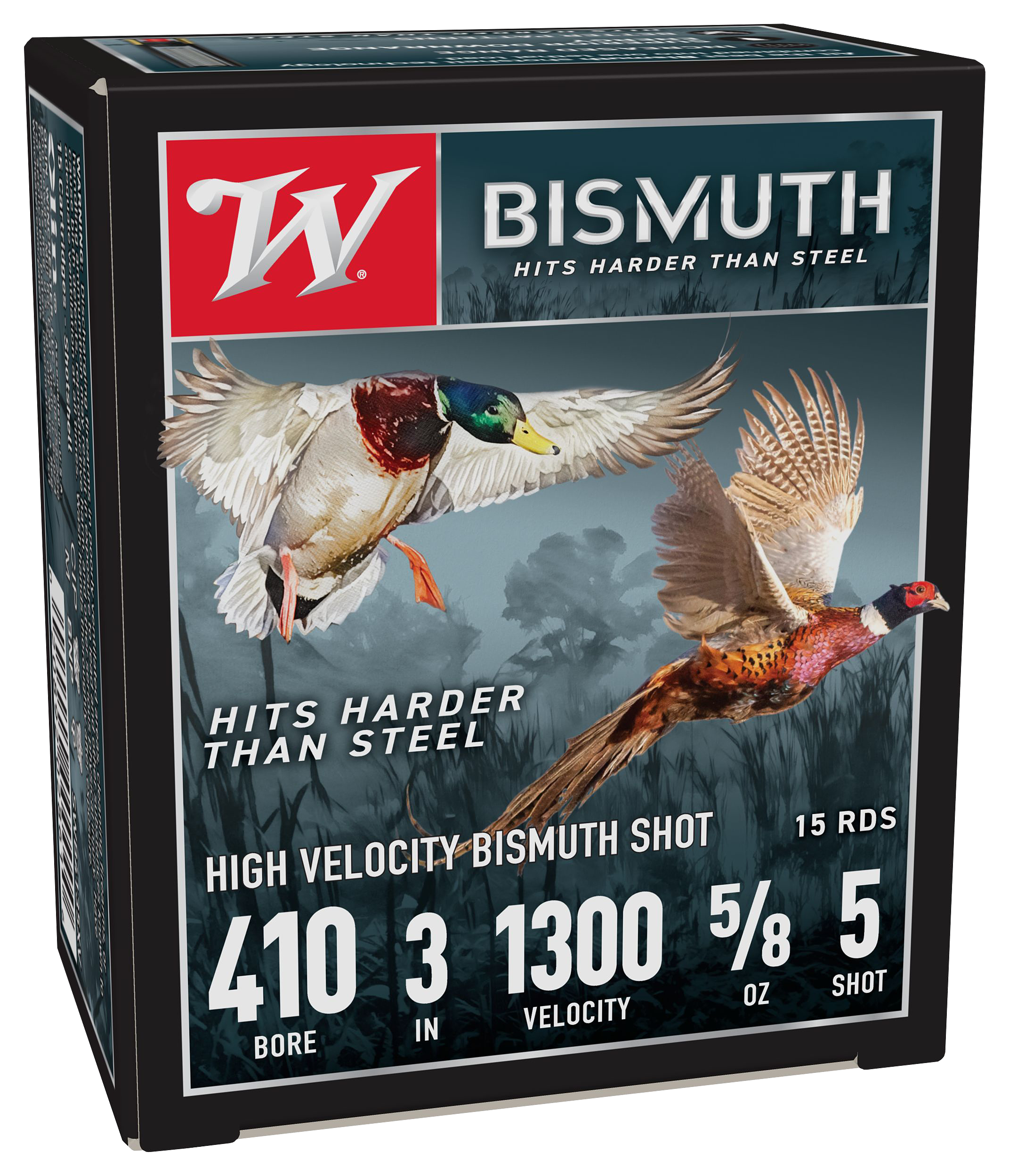 Winchester Bismuth Shotshells - .410 Bore - #5 - 3″ - 15 Rounds - Winchester