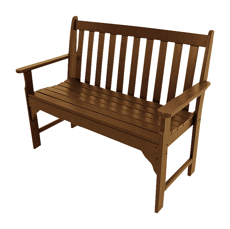 Image of POLYWOOD 48″ Vineyard Bench - Teak