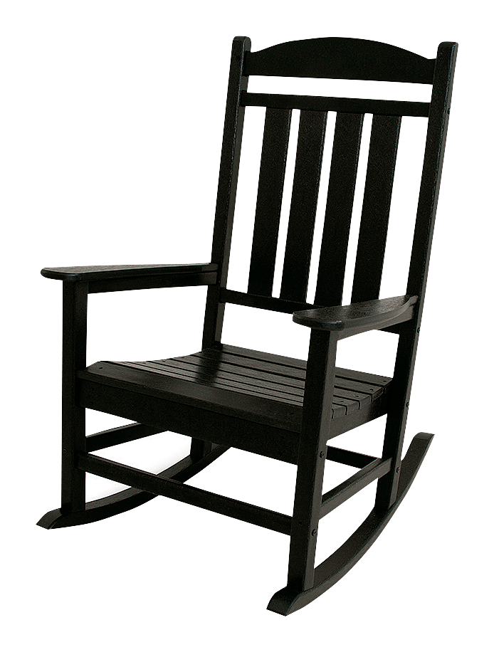 Image of POLYWOOD Presidential Rocker Chair - Black