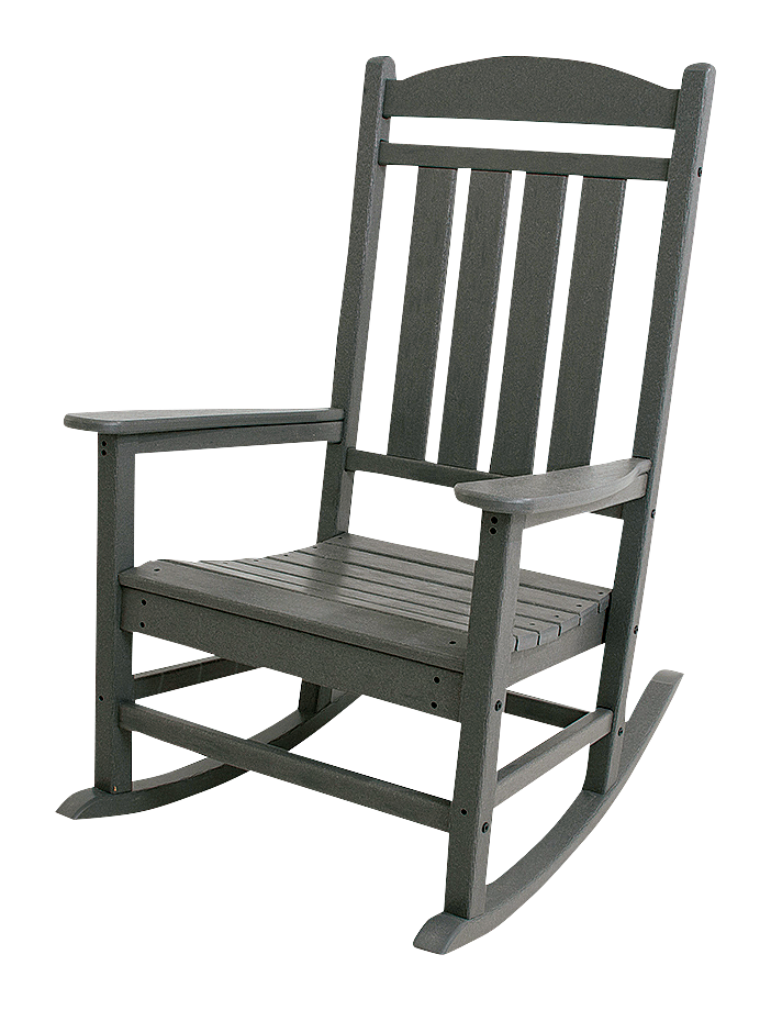 Image of POLYWOOD Presidential Rocker Chair - Slate Grey