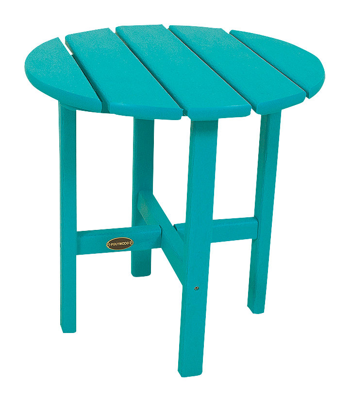 POLYWOOD Round 18″ Side Table - Aruba