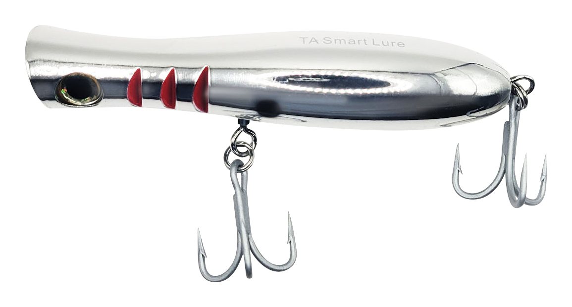 Tactical Anglers BombPOPPER - Silver Spot - 5-1/2″ - 2 oz.