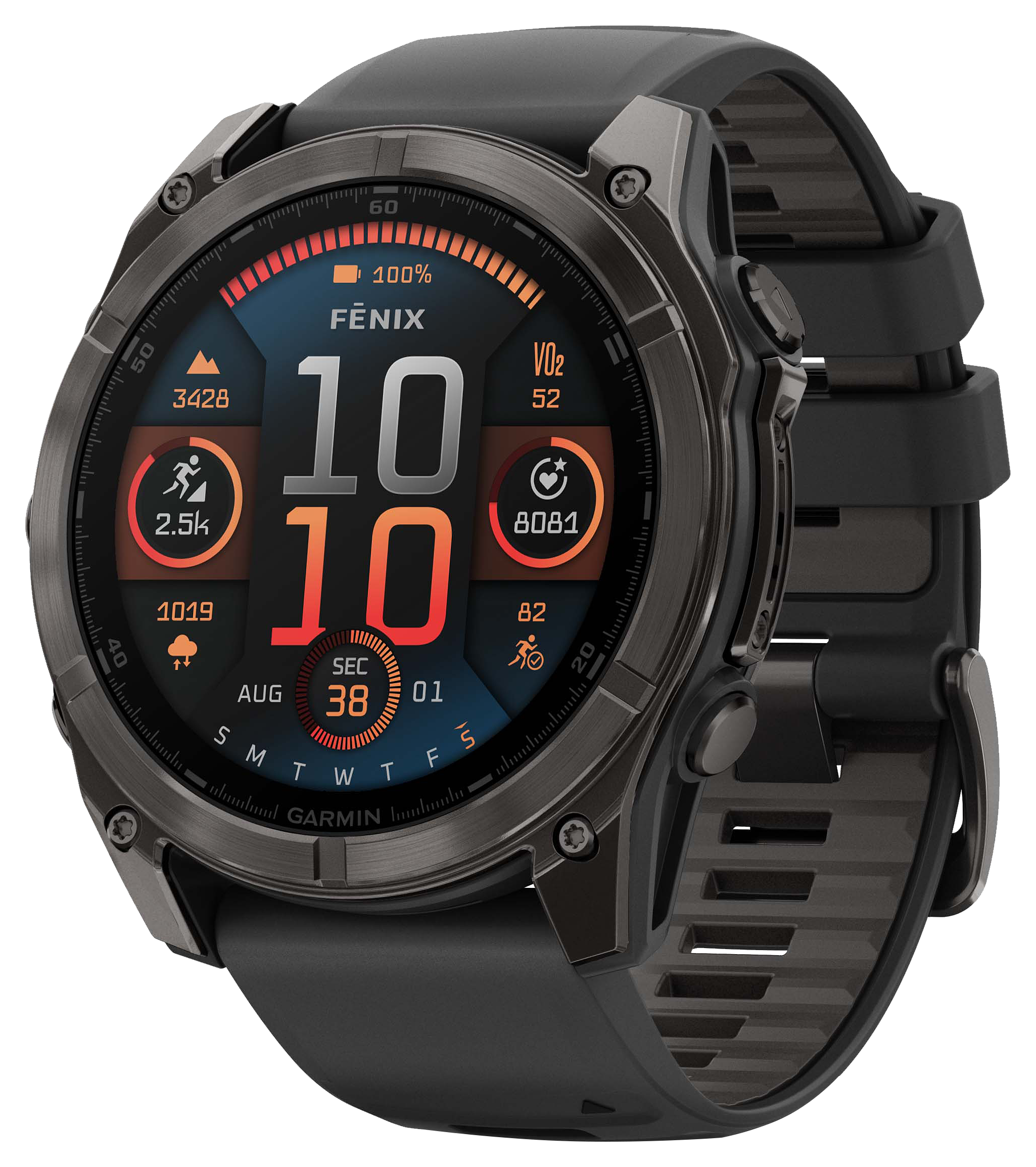 Garmin fenix 8 Solar Sapphire Multisport GPS Smartwatch - Garmin