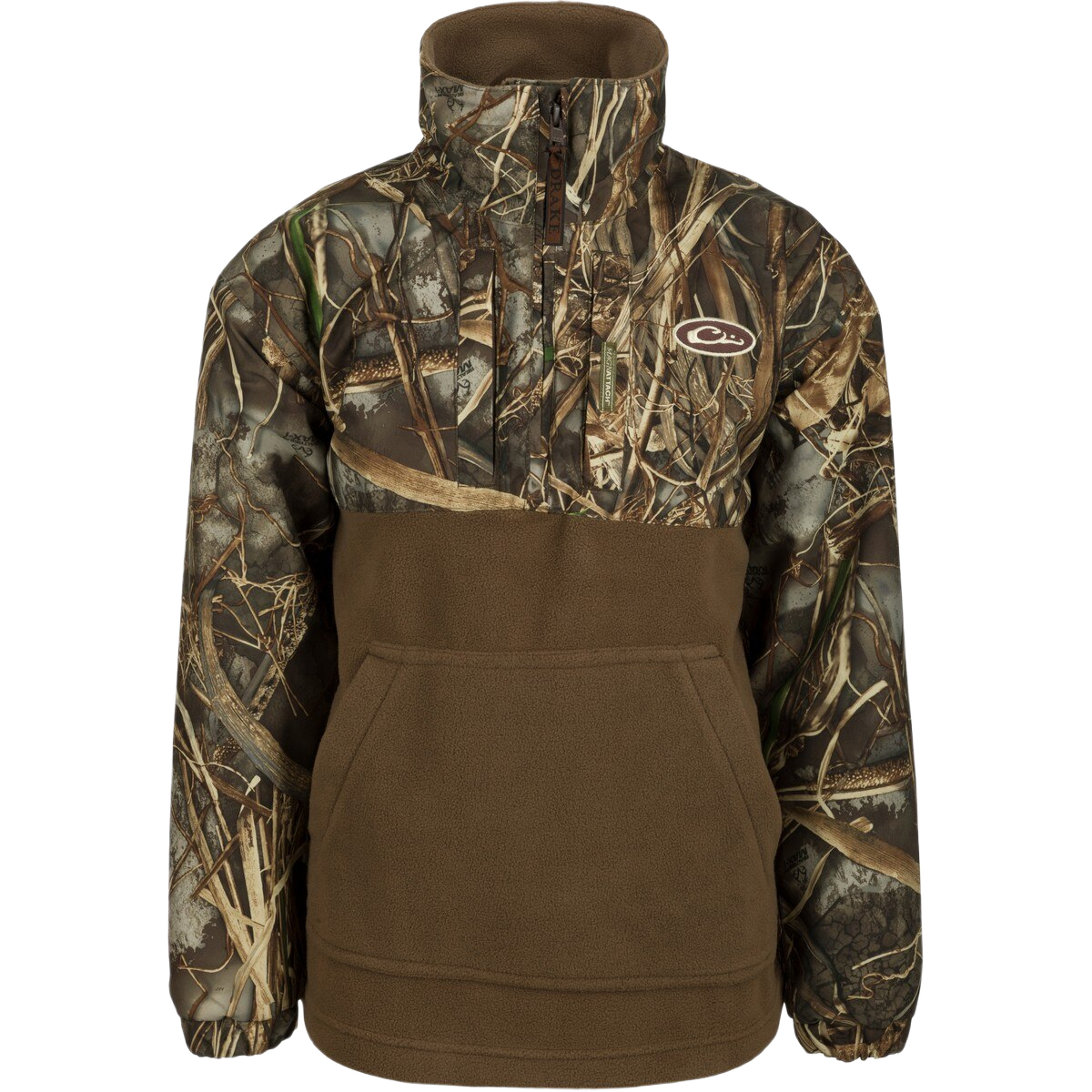 Drake Youth MST Eqwader Quarter Zip Hunting Pullover - Max-7 - 10 - Drake Waterfowl