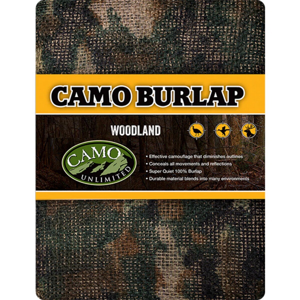 Camo Systems Camo Burlap Bulk - Woodland - Camo Unlimited