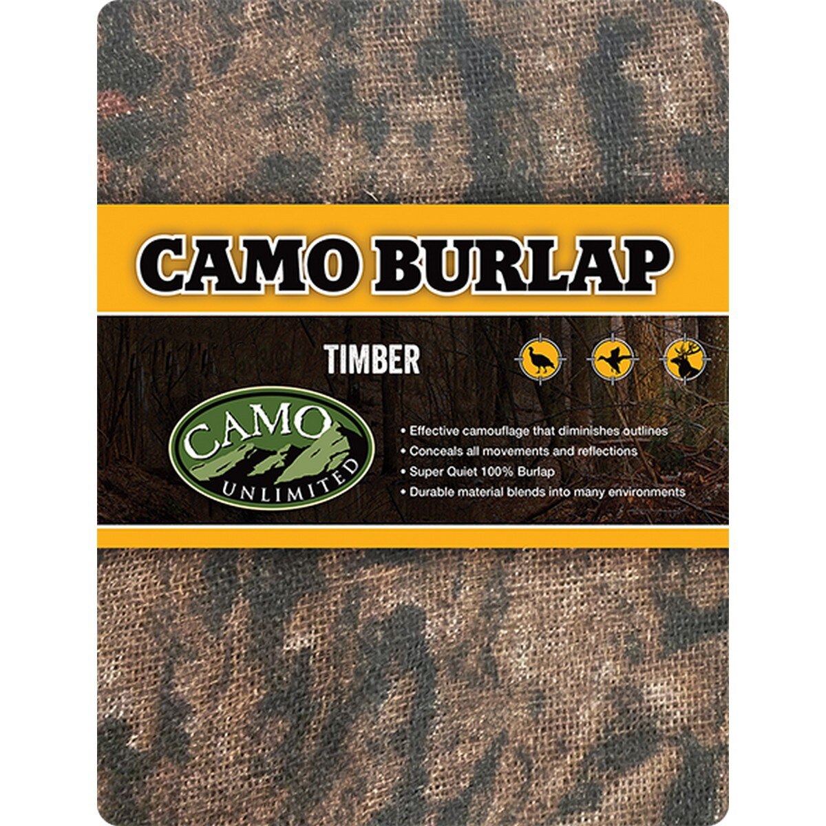 Camo Systems Camo Burlap Bulk - Timber - Camo Unlimited