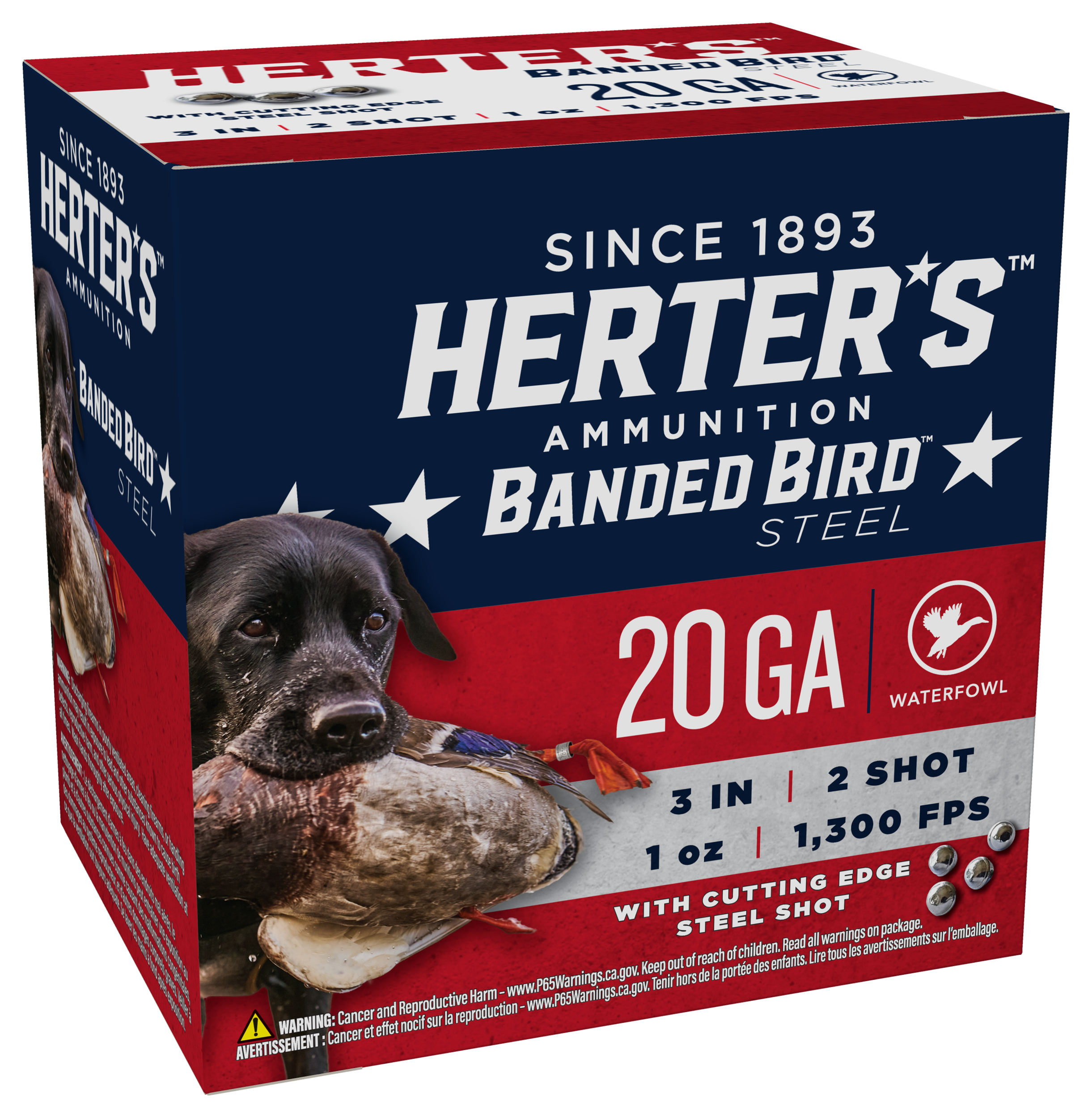 Herter's Banded Bird Steel Shot Shotgun Shells - 20 Gauge - #2 - 3' - 250 Rounds - Herter's