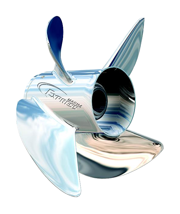 Turning Point Propellers Express Mach4 4-Blade RH Rotation Stainless Steel Propeller - 14" dia./Pitch 13