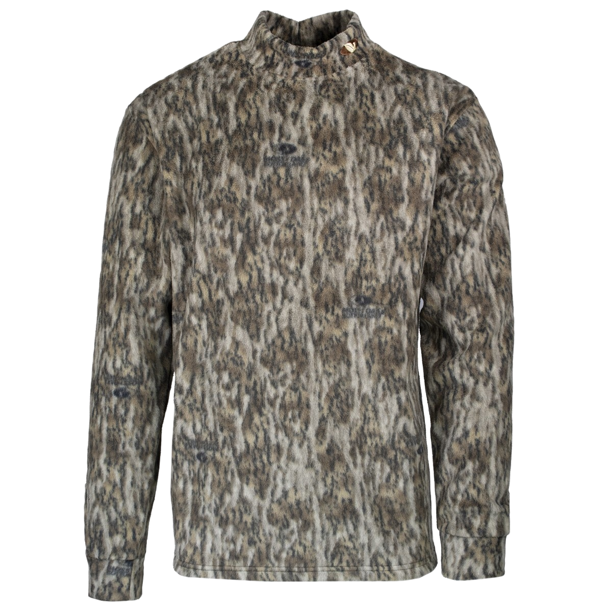 Image of MPW Early Bird Fleece Mock Shirt - Mossy Oak Bottomland - L
