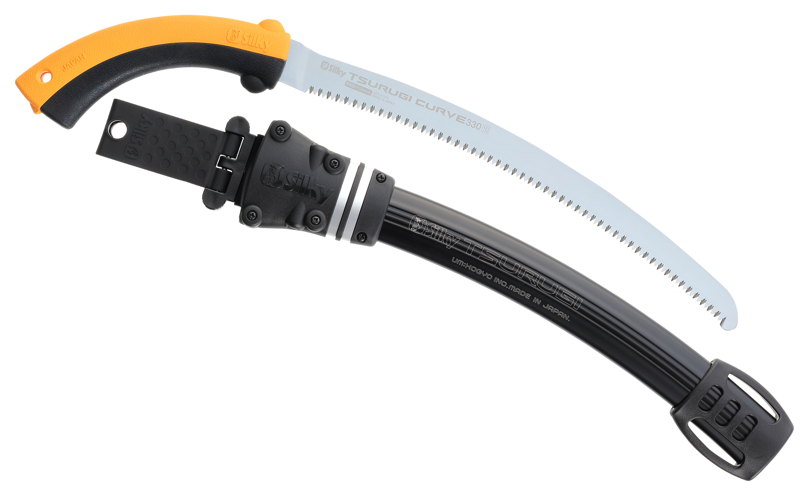 Silky Tsurugi Curve 330mm Hand Saw - Yellow/Black